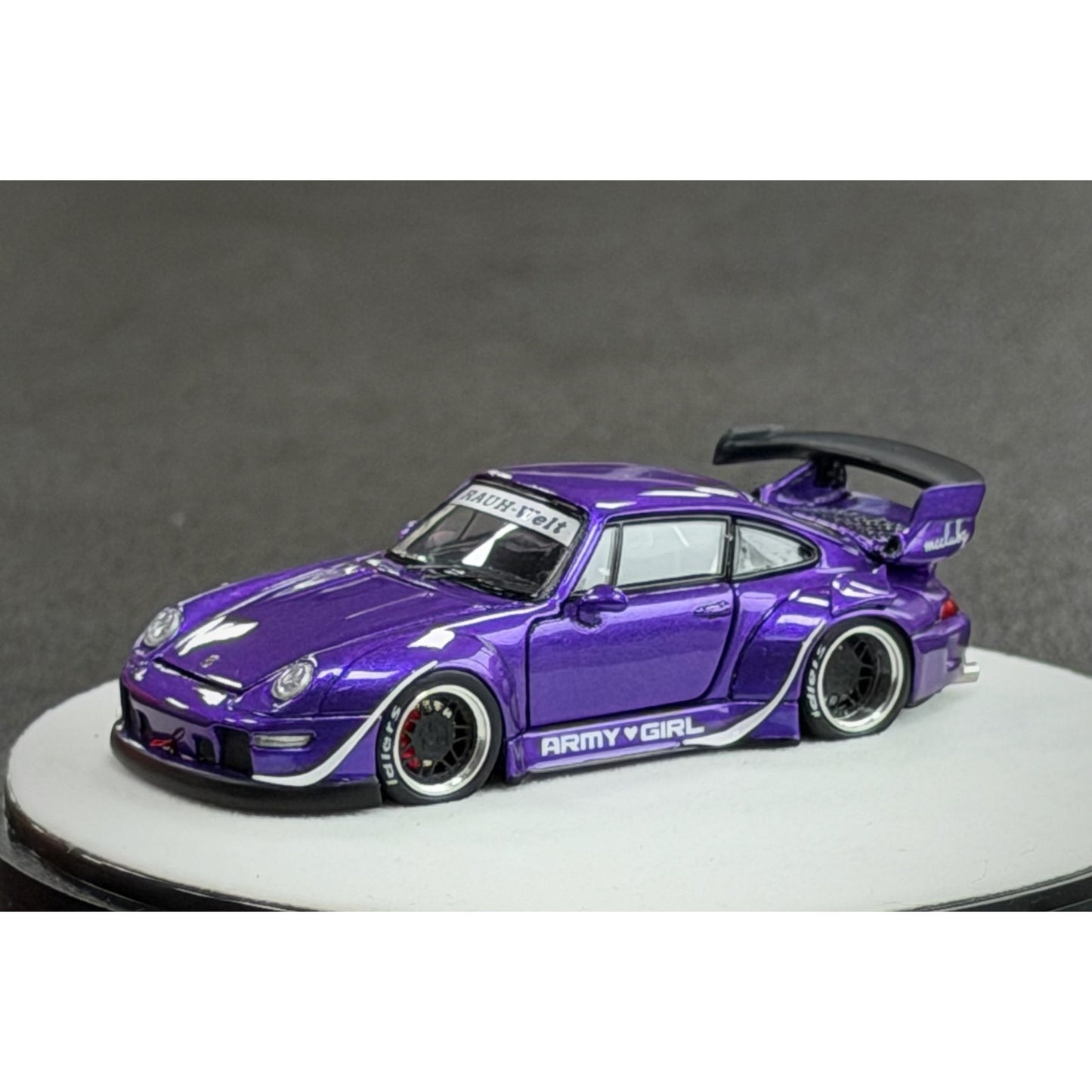 PGM Diecast - Pre-Order - RWB993, purple Rauh-Welt in Luxury Round Case - PGM640314