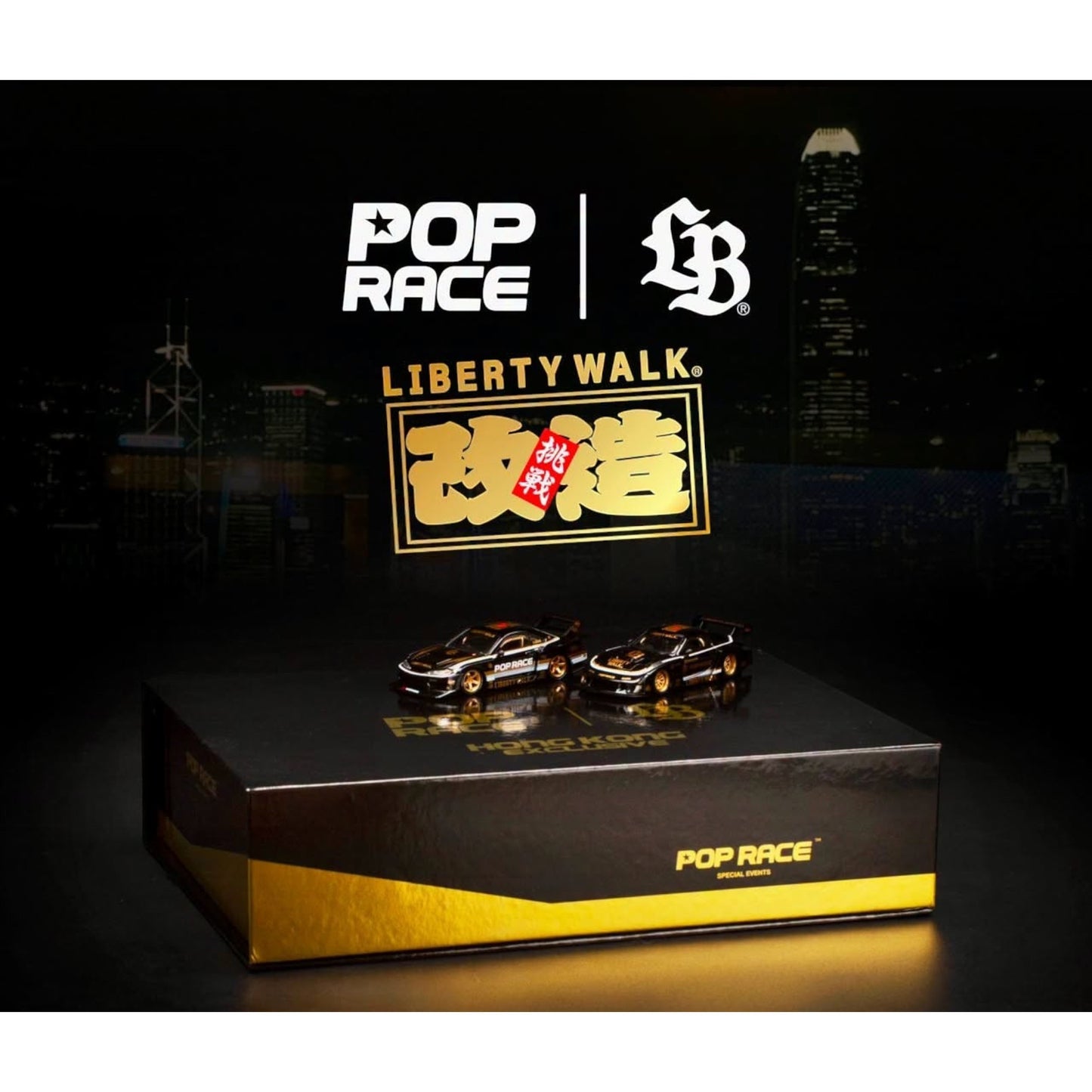 Pop Race x LIBERTY WALK - Pre-Order - Hong Kong Toy Car Salon 2026 Exclusive Box Set