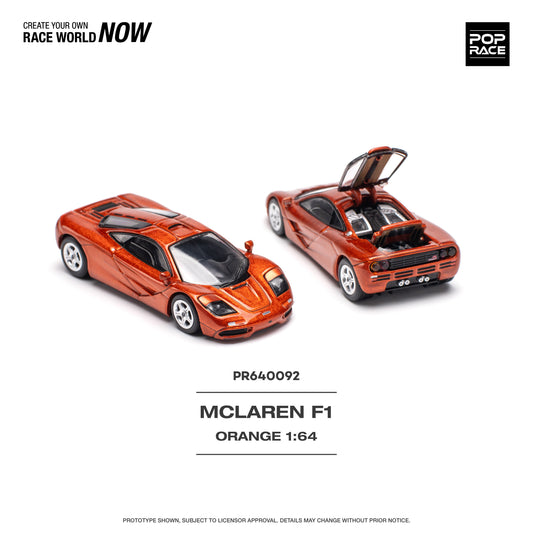 Pop Race - Pre-Order - McLaren F1, orange - PR640092 - 1:64