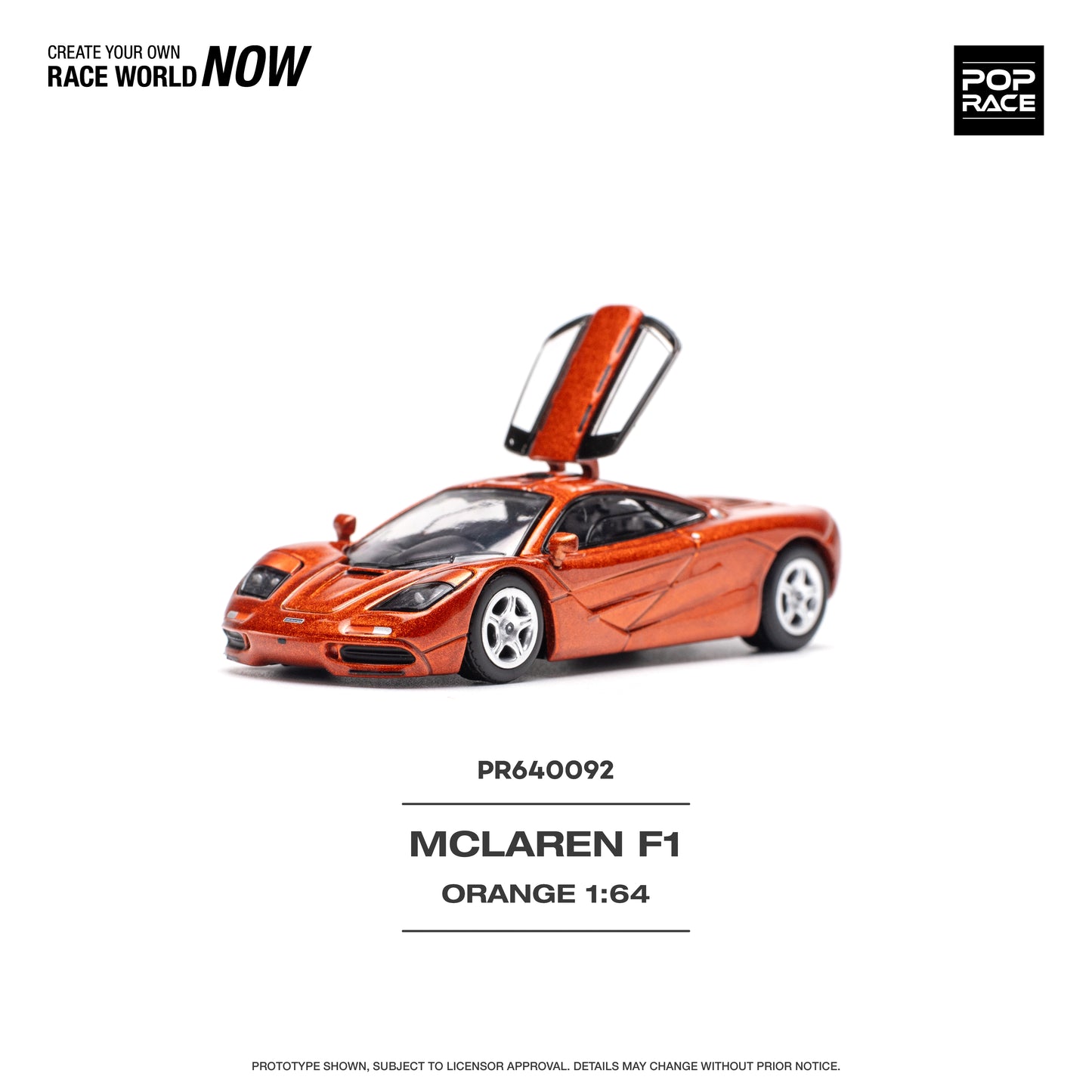 Pop Race - Pre-Order - McLaren F1, orange - PR640092 - 1:64
