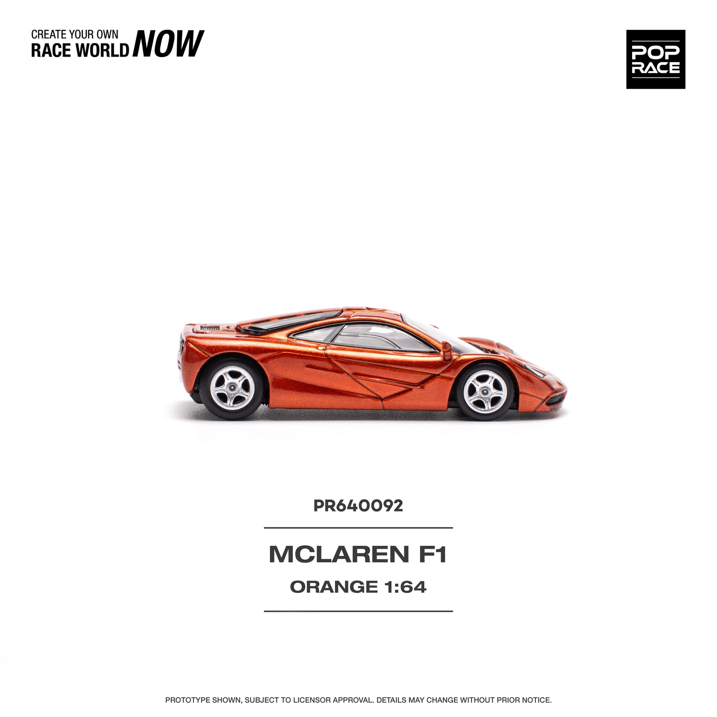 Pop Race - Pre-Order - McLaren F1, orange - PR640092 - 1:64