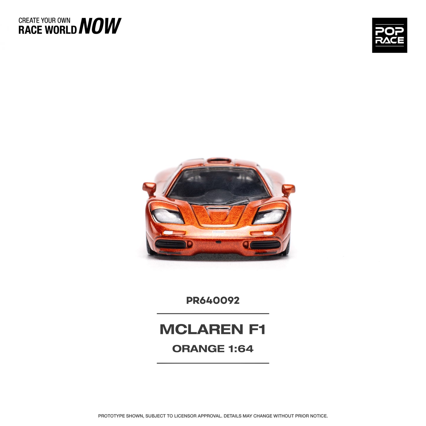 Pop Race - Pre-Order - McLaren F1, orange - PR640092 - 1:64