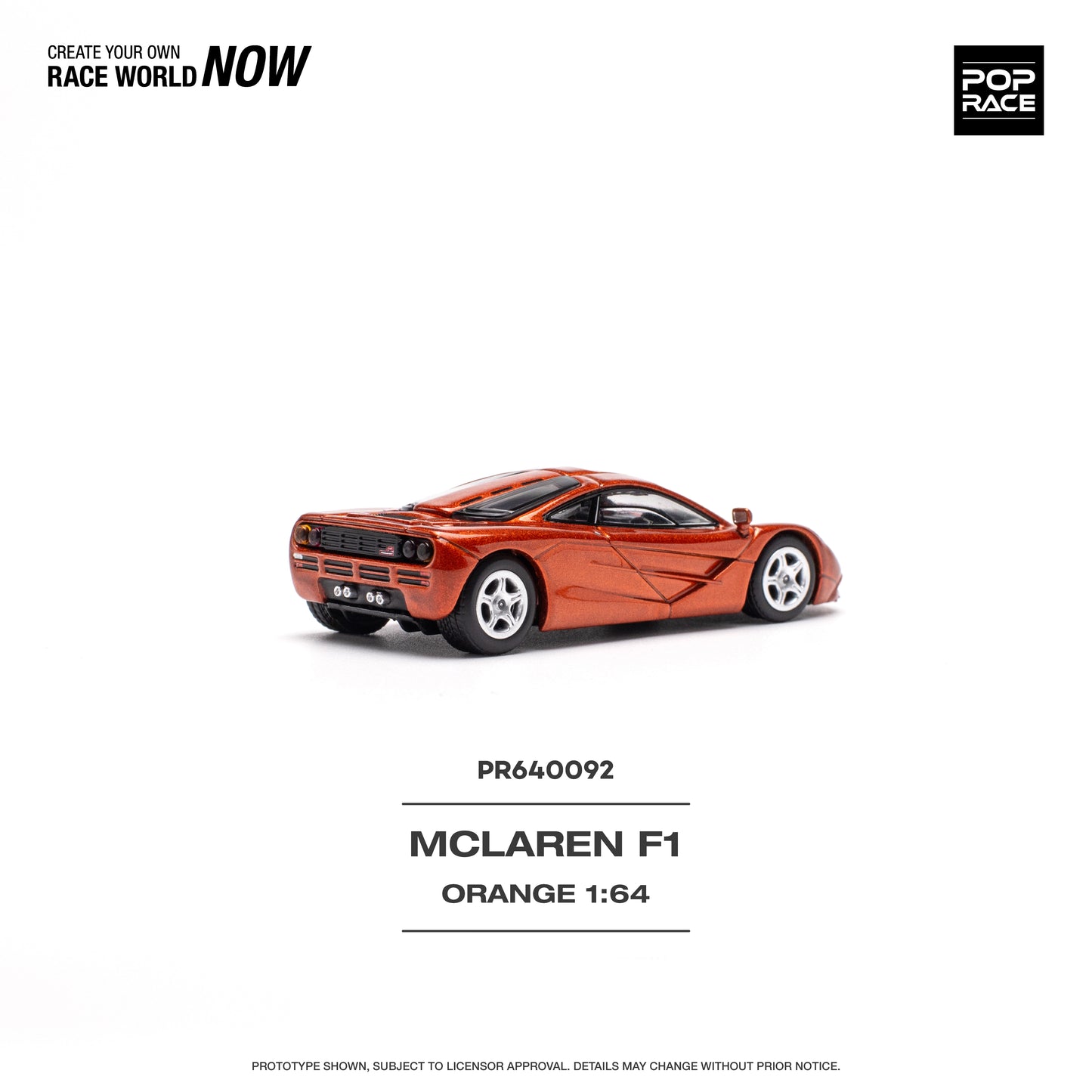 Pop Race - Pre-Order - McLaren F1, orange - PR640092 - 1:64
