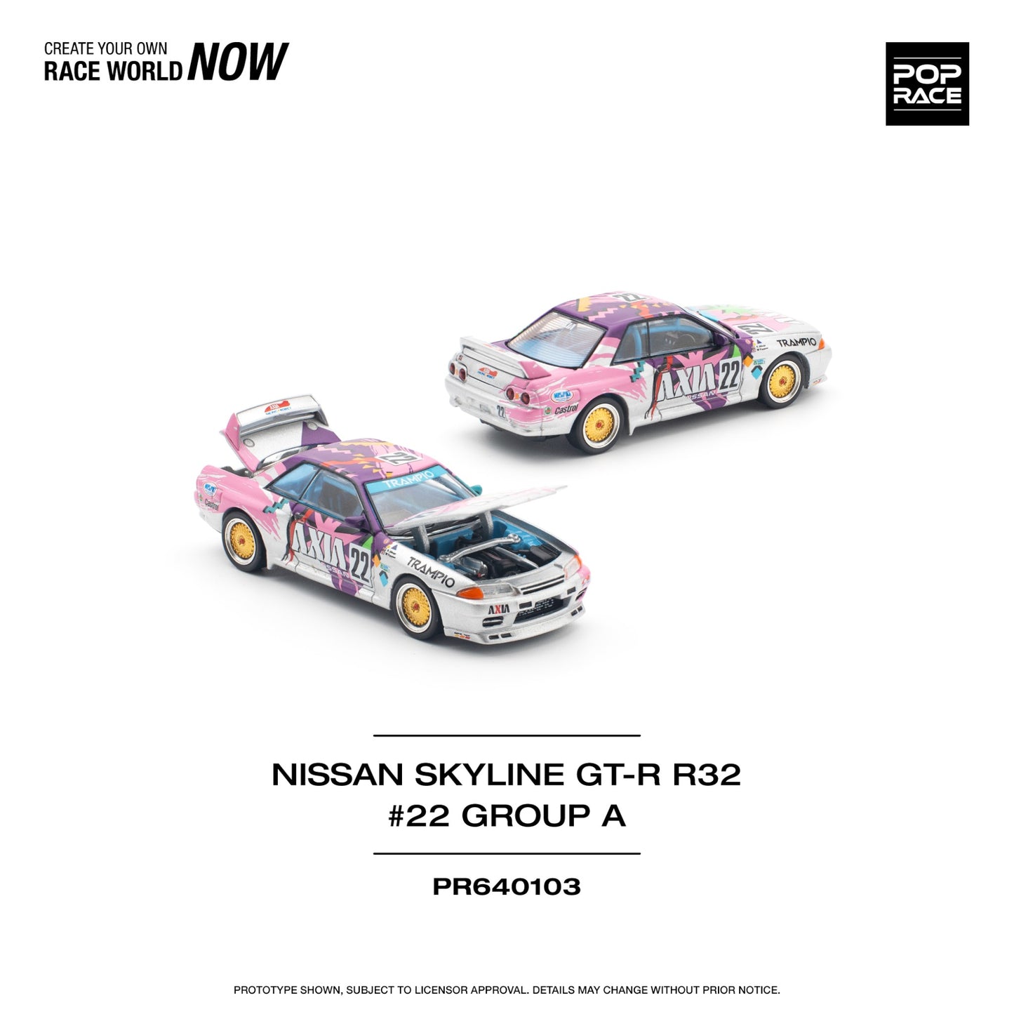 Pop Race - Pre-Order - Nissan Skyline GT-R R32 #22 Group A - PR640103