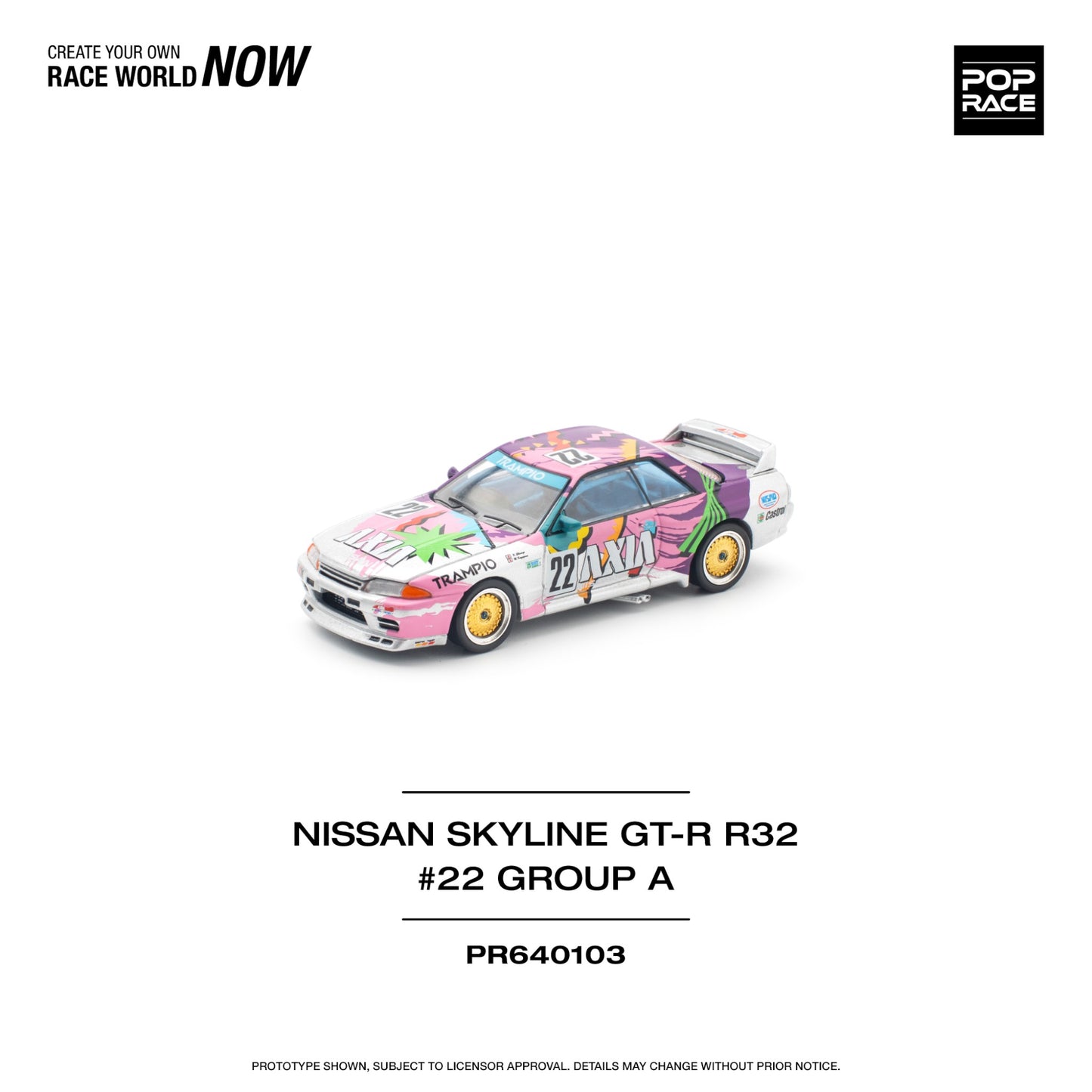Pop Race - Pre-Order - Nissan Skyline GT-R R32 #22 Group A - PR640103