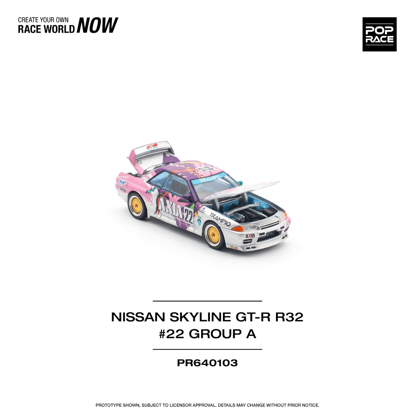 Pop Race - Pre-Order - Nissan Skyline GT-R R32 #22 Group A - PR640103