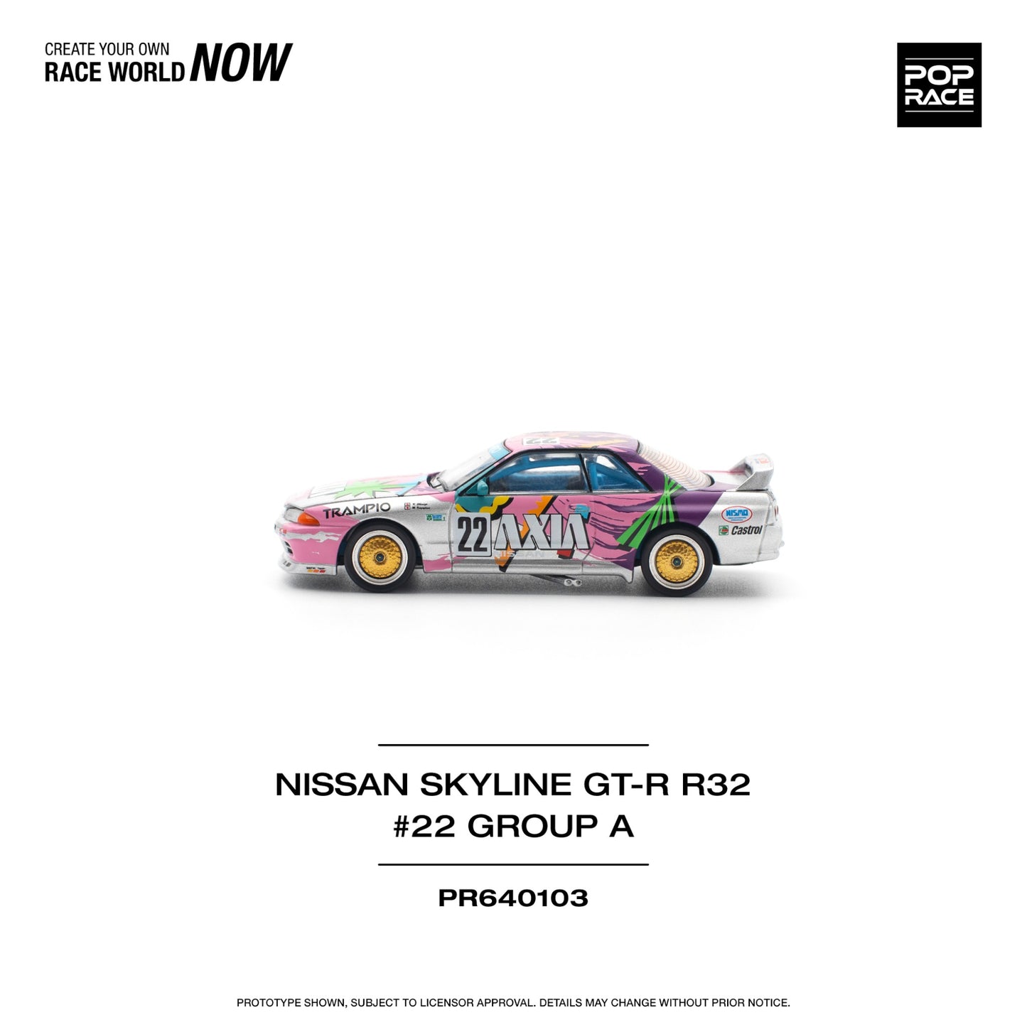 Pop Race - Pre-Order - Nissan Skyline GT-R R32 #22 Group A - PR640103