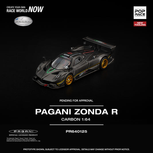Pop Race - Pre-Order - Pagani Zonda R, carbon - PR640125