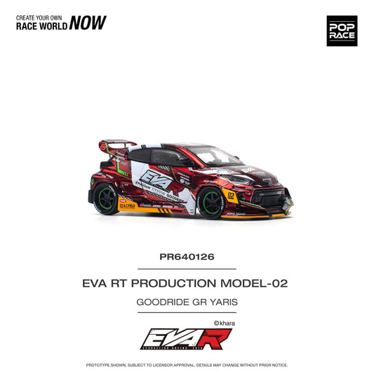 Pop Race - Pre-Order - EVA RE Production Model-02 Goodride GR Yaris - PR640126 - 1:64