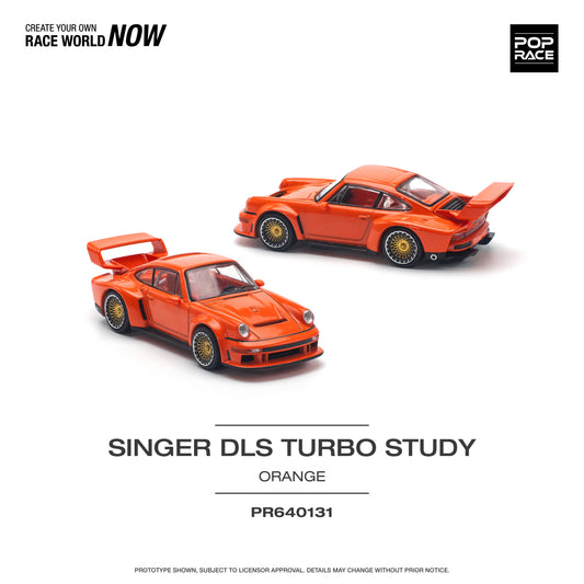 Pop Race - Pre-Order - Porsche Singer DLS Turbo (Track), orange - PR640131 - 1:64