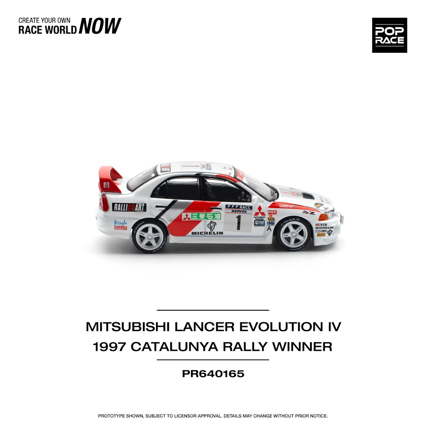 Pop Race - Pre-Order - Mitsubishi Lancer Evolution IV - PR640165 - 1:64