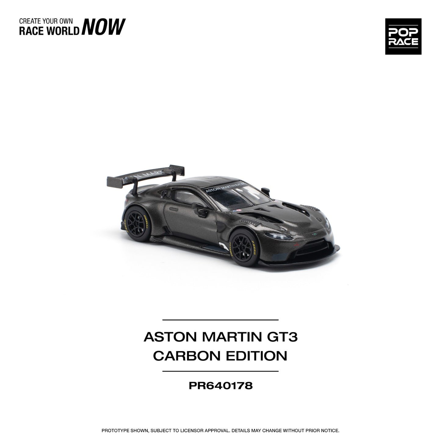 Pop Race - Pre-Order - Aston Martin GT3 - Carbon Edition - PR640178