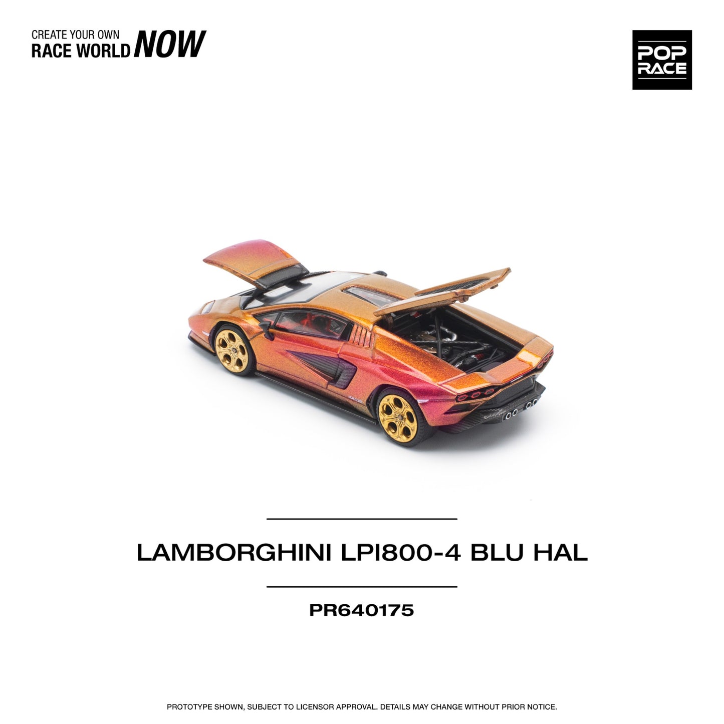 Pop Race - Pre-Order - Lamborghini LPI800-4 Blu Hal - PR640175