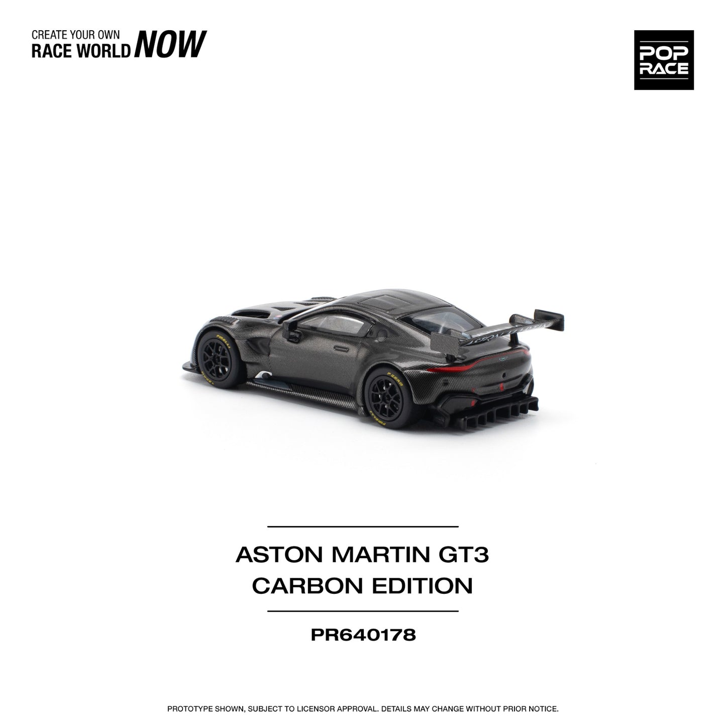Pop Race - Pre-Order - Aston Martin GT3 - Carbon Edition - PR640178