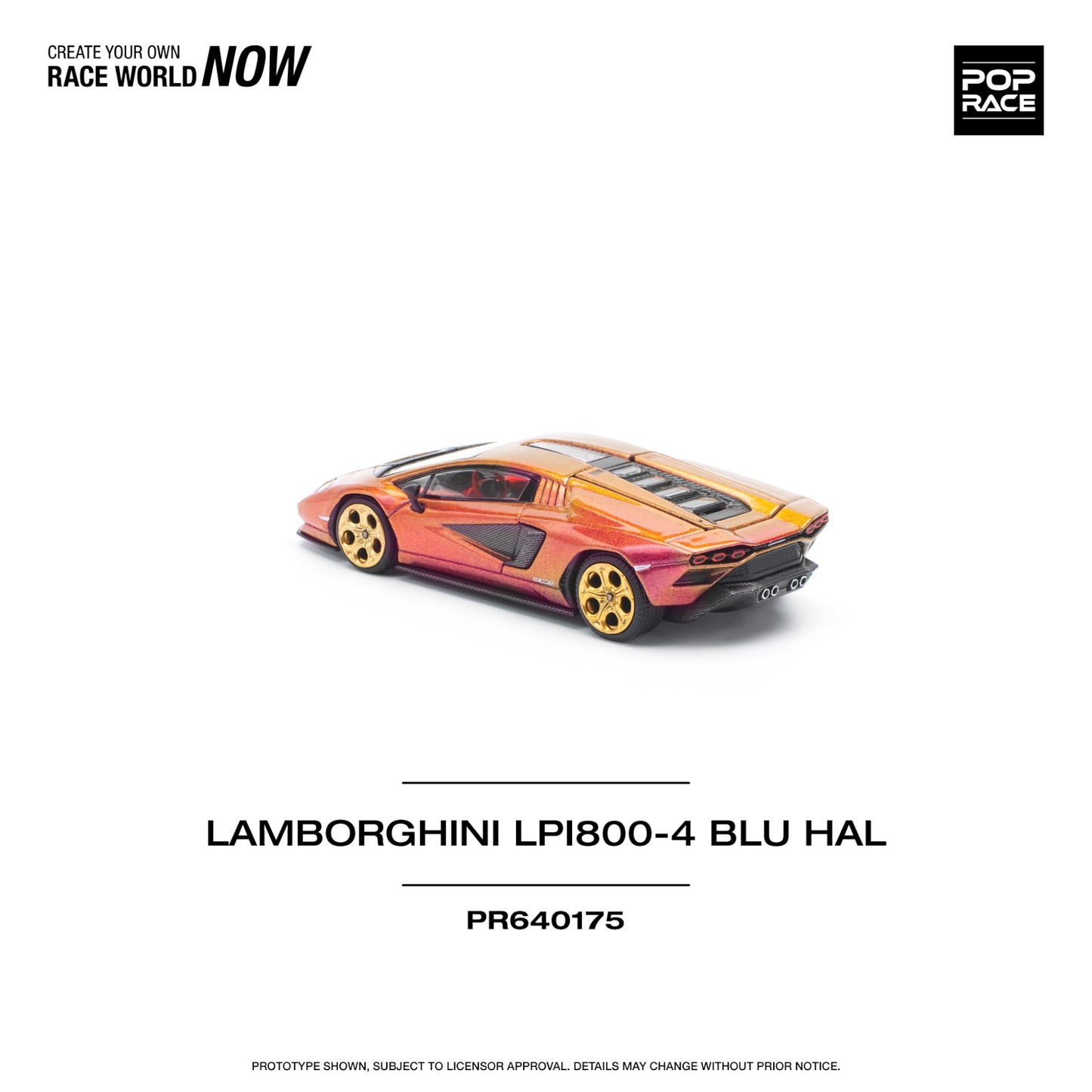 Pop Race - Pre-Order - Lamborghini LPI800-4 Blu Hal - PR640175