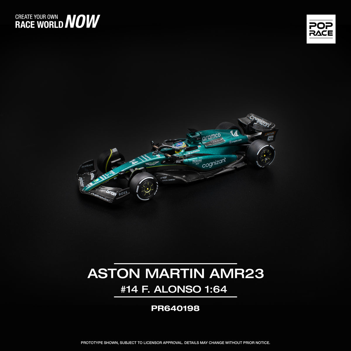 Pop Race - Pre-Order - Aston Martin AMR23 #14 Fernando Alonso - PR640198