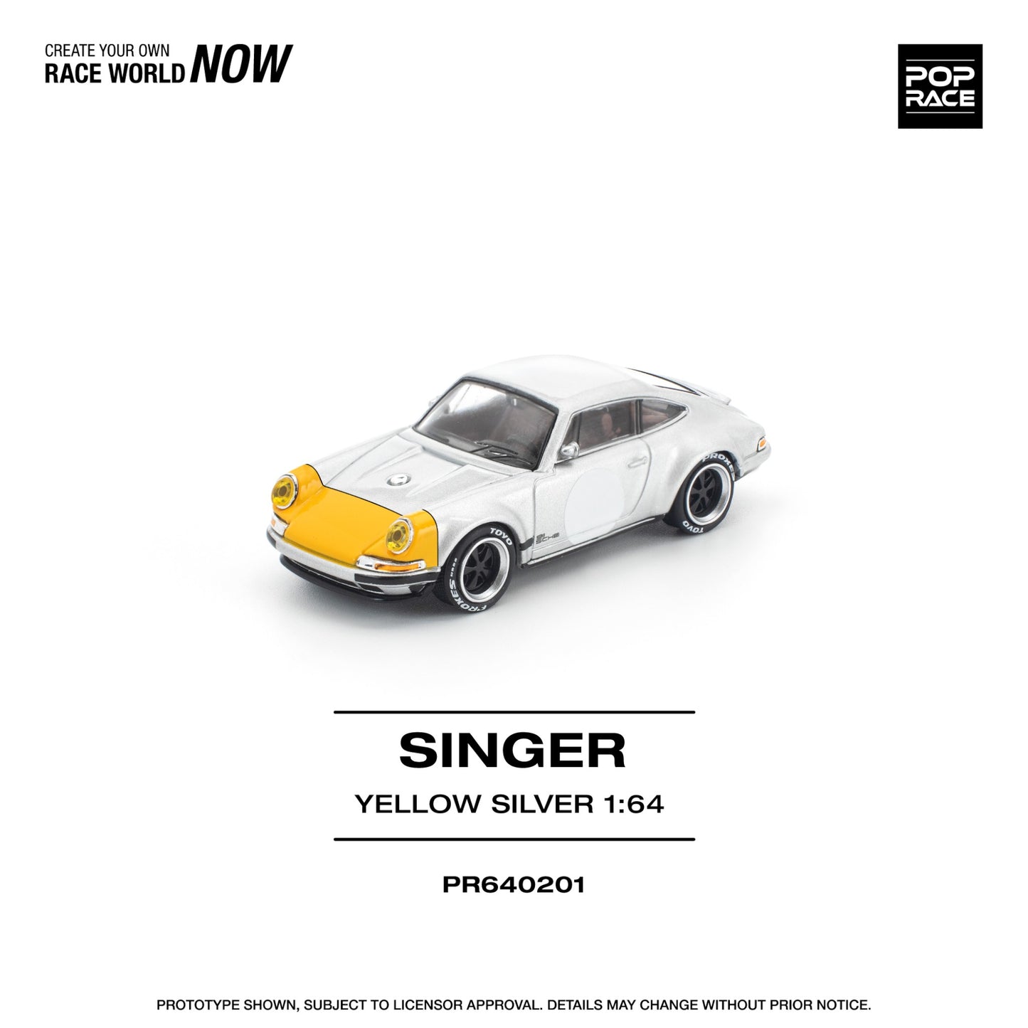 Pop Race - Pre-Order - Singer Yellow/Silver - PR640201