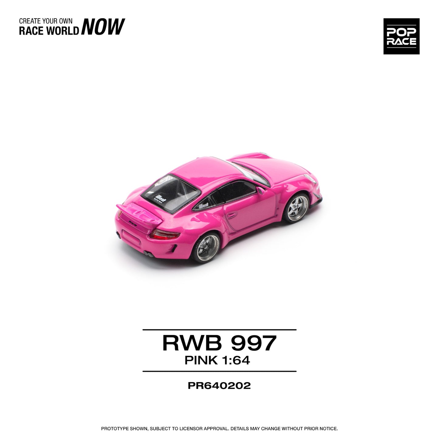 Pop Race - Pre-Order - Porsche RWB 997, pink - PR640202