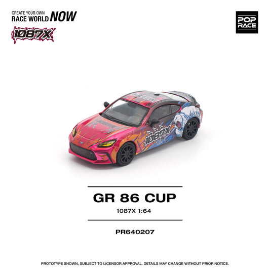 Pop Race - Pre-Order - Toyota GR86 CUP, 1087X - PR640207