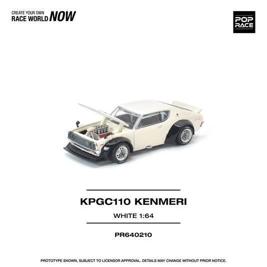 Pop Race - Pre-Order - KPGC110 Kenmeri, white - PR640210