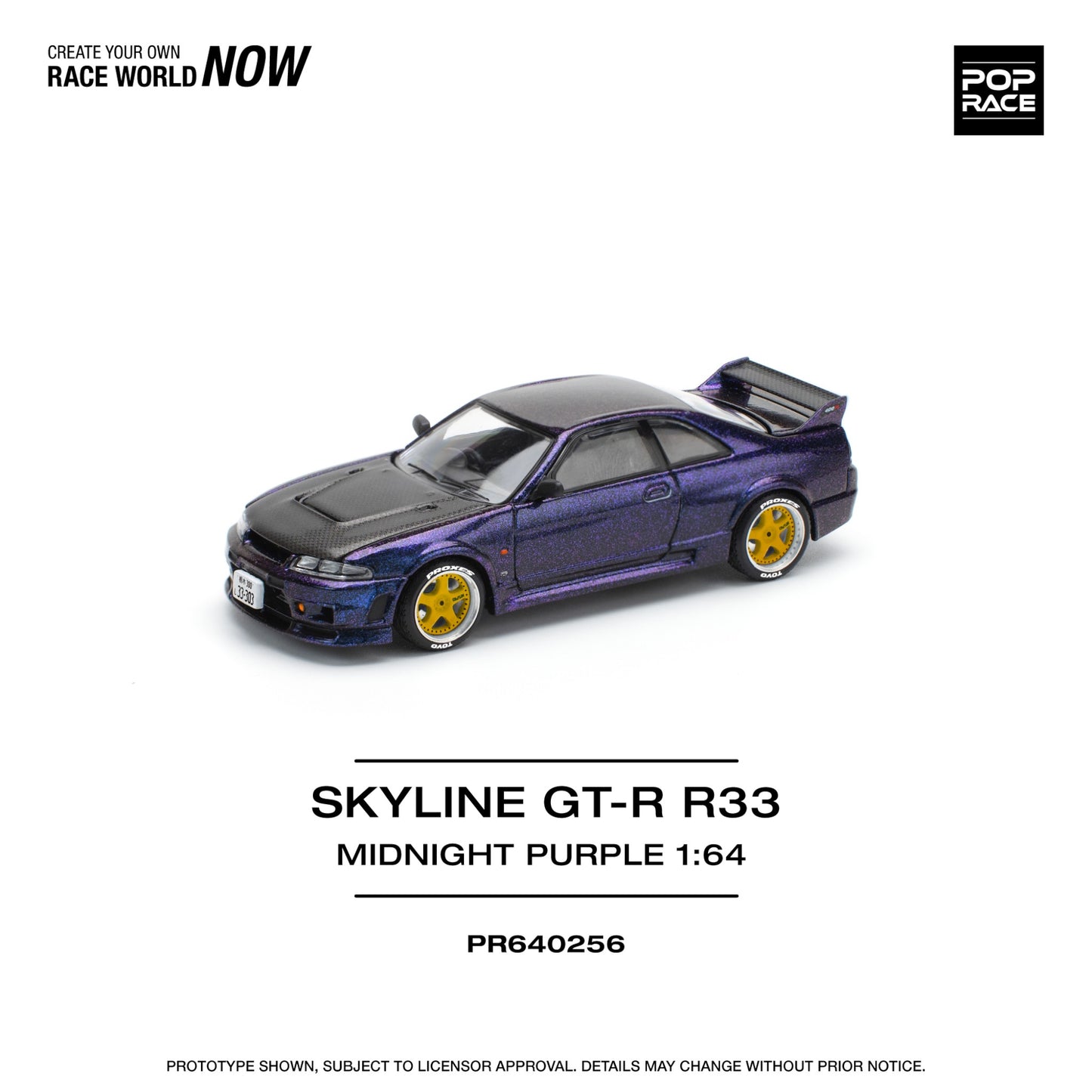 Pop Race - Pre-Order - Nissan Skyline GT-R R33, midnight purple - PR640256