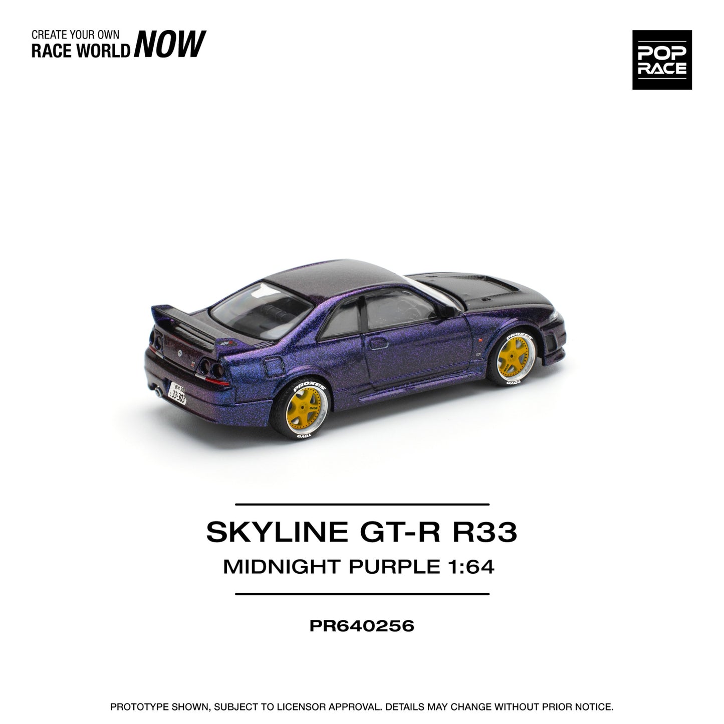 Pop Race - Pre-Order - Nissan Skyline GT-R R33, midnight purple - PR640256