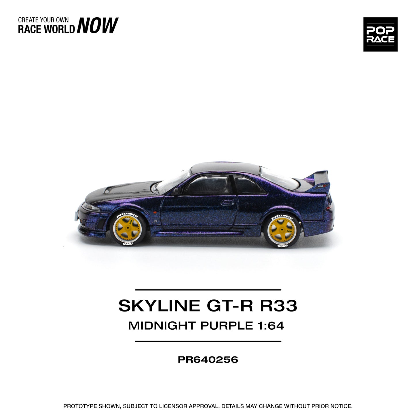 Pop Race - Pre-Order - Nissan Skyline GT-R R33, midnight purple - PR640256