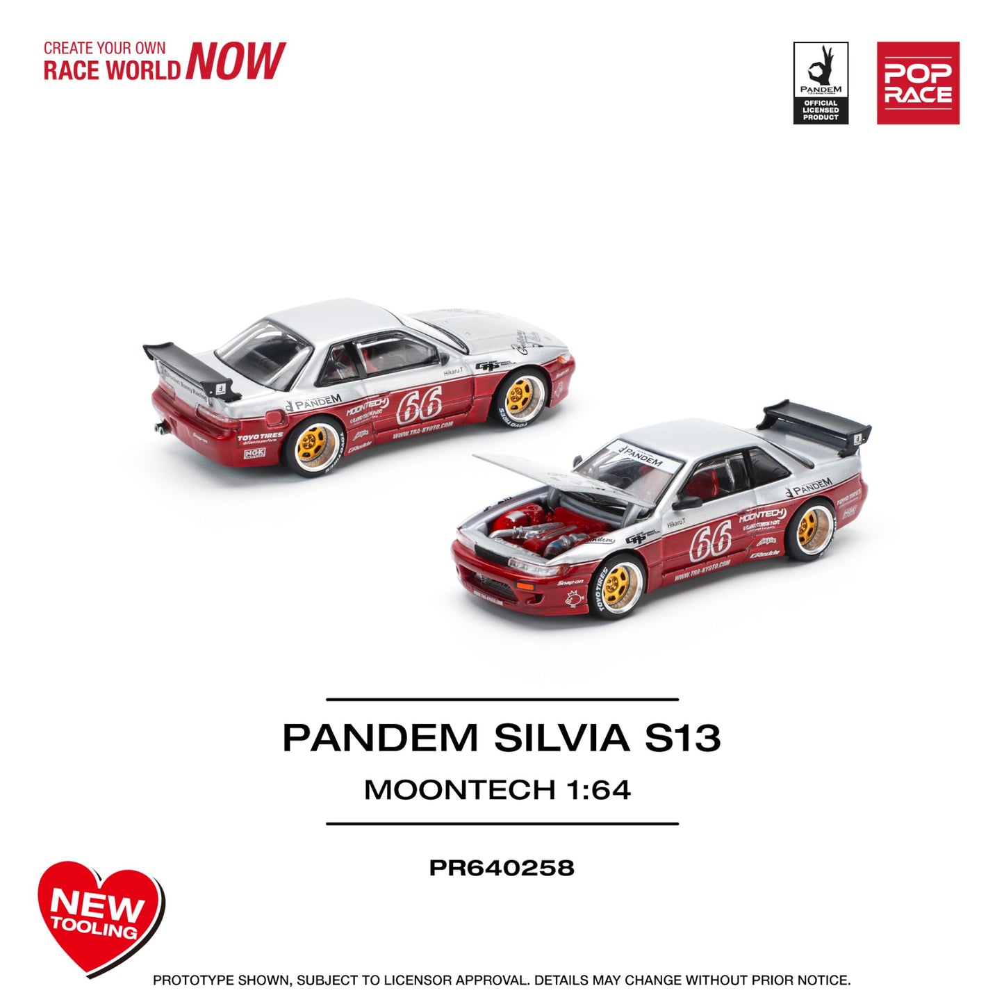 Pop Race - Pre-Order - Pandem Silvia S13, Moontech - PR640258
