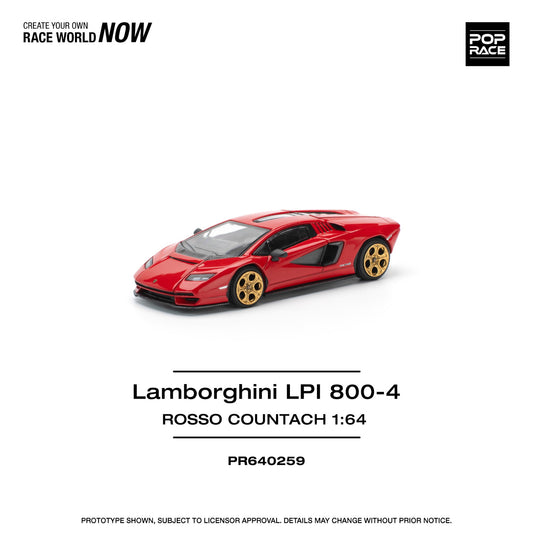 Pop Race - Pre-Order - Lamborghini LPI 800-4 Rosso Countach - PR640259