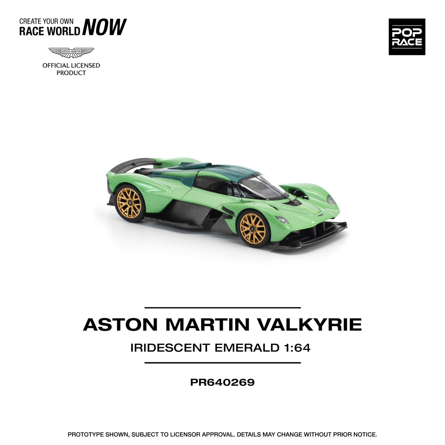 Pop Race - Pre-Order - Aston Martin Valkyrie, Iridescent emerald - PR640269