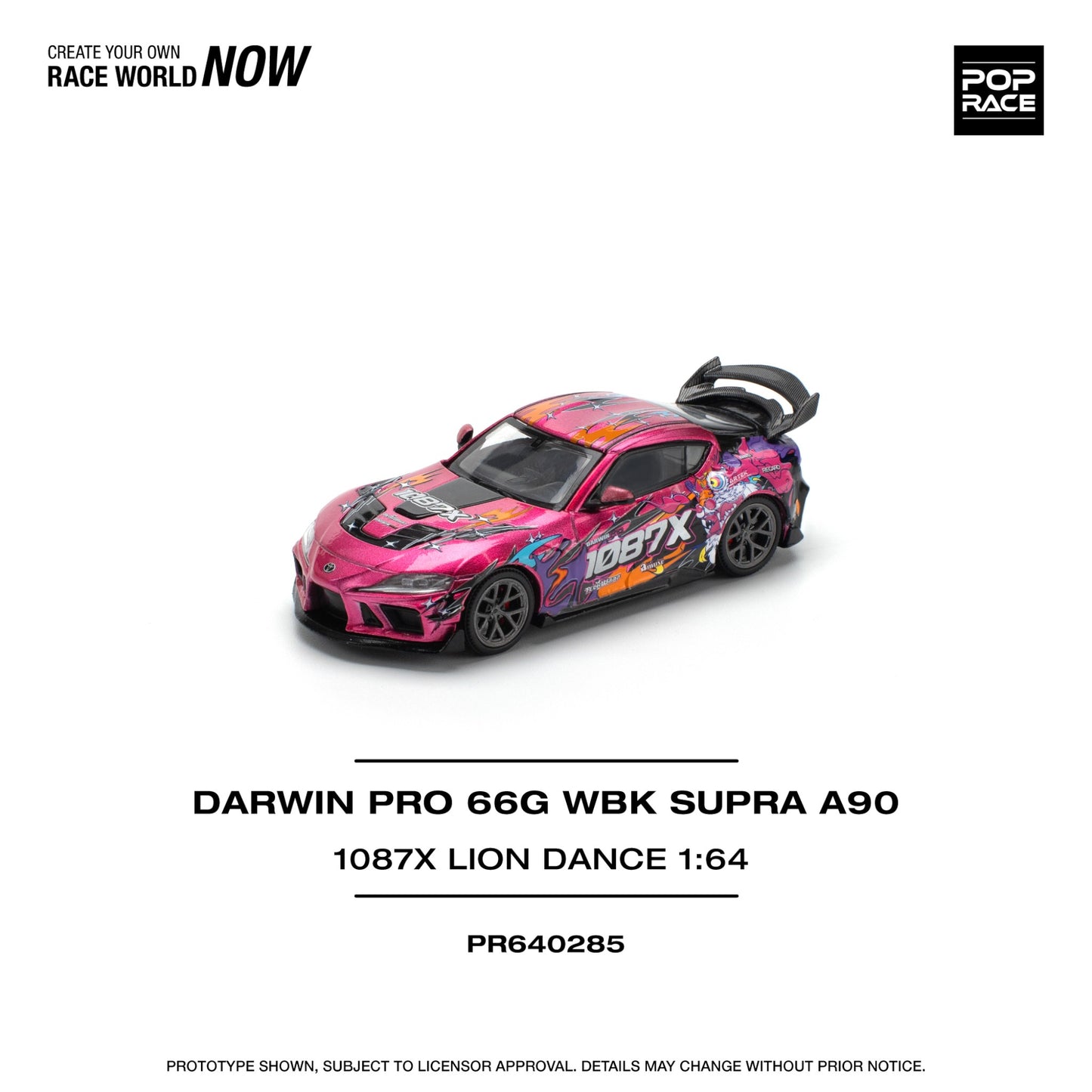 Pop Race - Pre-Order - Darwin Pro 66G WBK Supra A90 - 1087X Lion Dance - PR640285