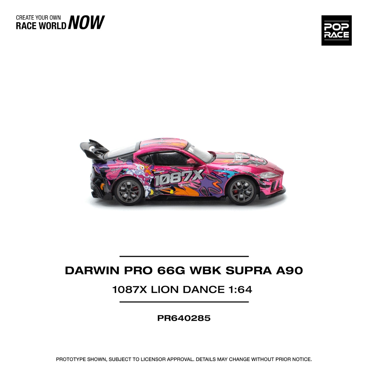Pop Race - Pre-Order - Darwin Pro 66G WBK Supra A90 - 1087X Lion Dance - PR640285