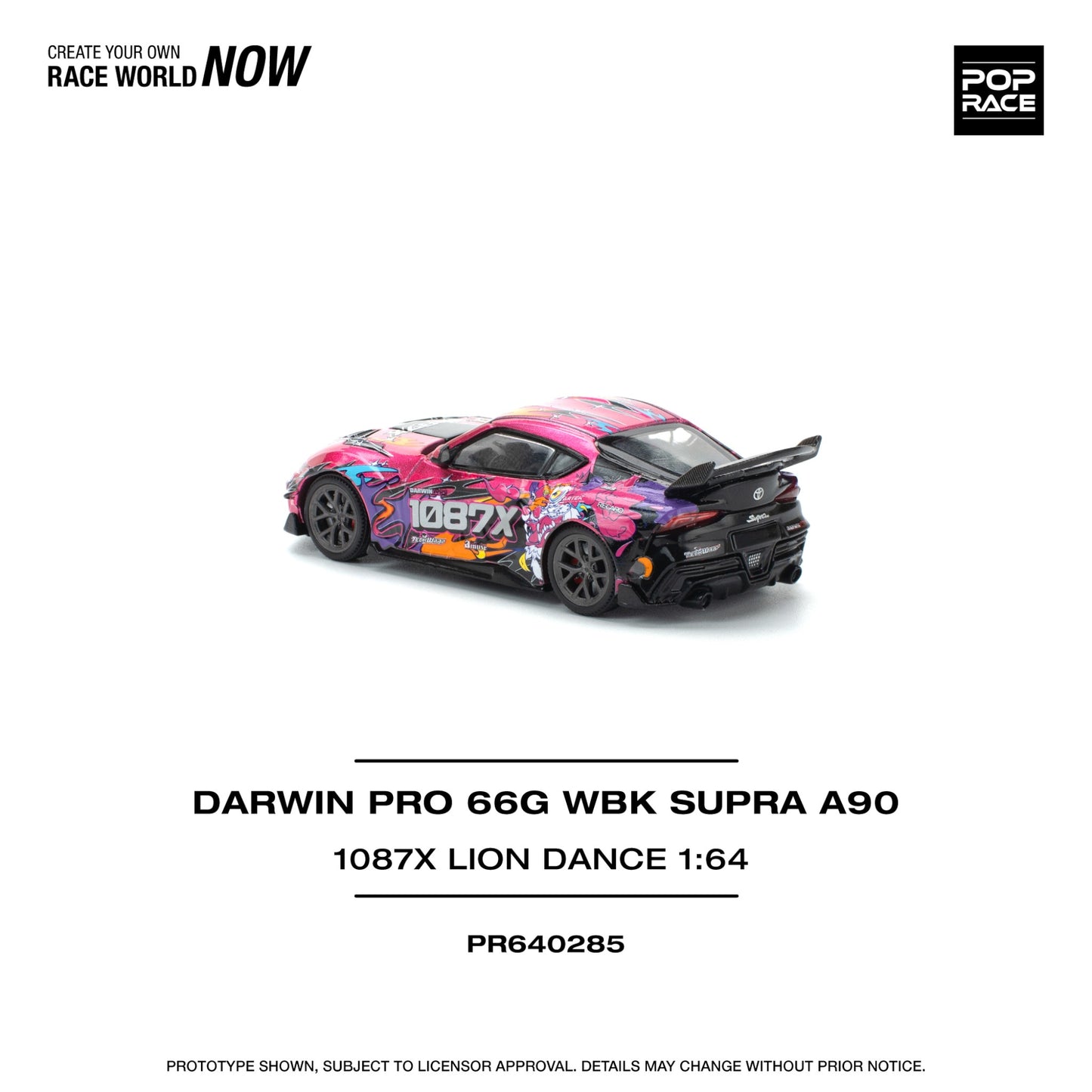 Pop Race - Pre-Order - Darwin Pro 66G WBK Supra A90 - 1087X Lion Dance - PR640285