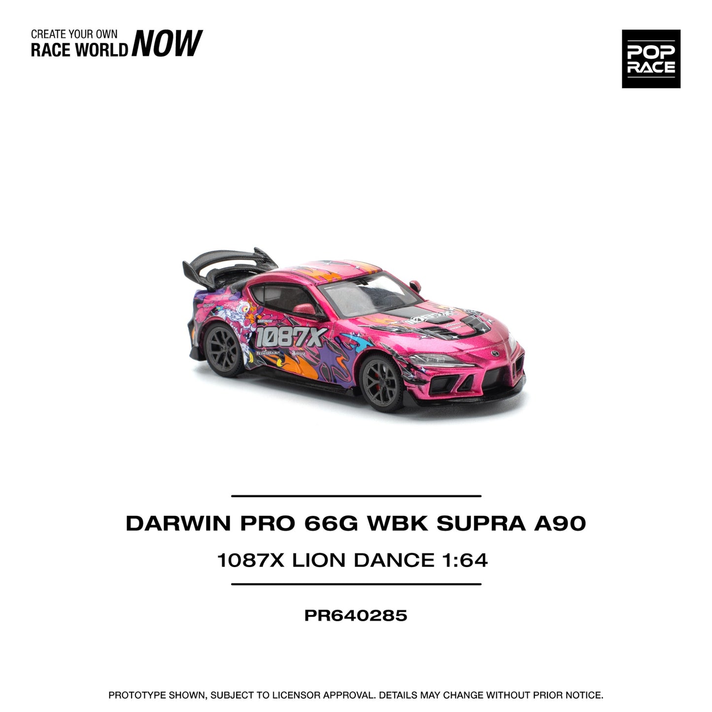 Pop Race - Pre-Order - Darwin Pro 66G WBK Supra A90 - 1087X Lion Dance - PR640285