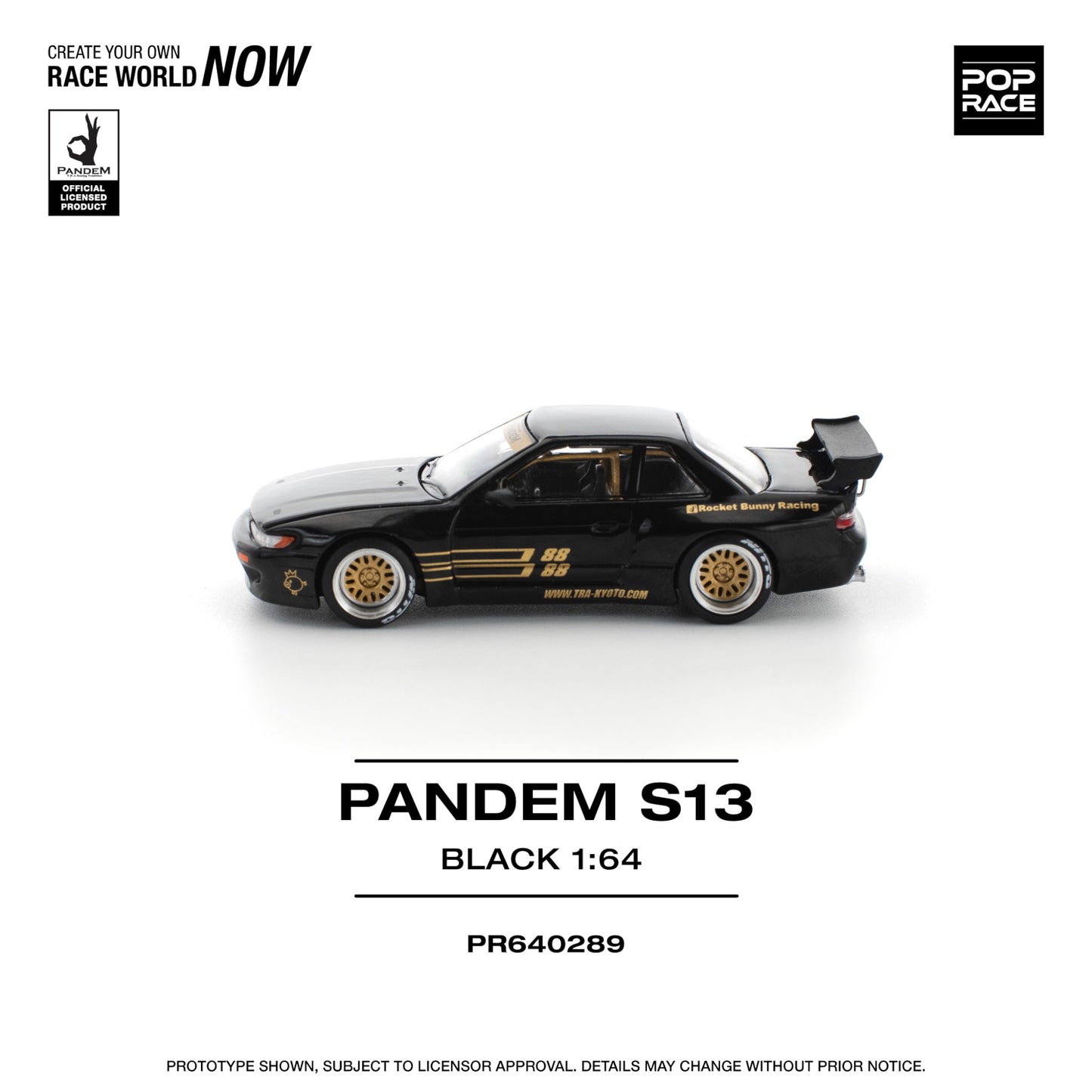 Pop Race - Pre-Order - Pandem S13 - black - PR640289 - Nissan Silvia