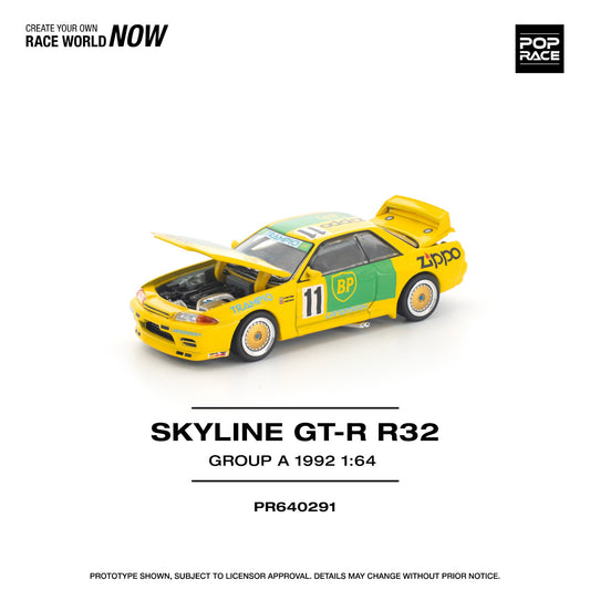 Pop Race - Pre-Order - Skyline GT-R R32 JTC GROUP A 1992 - PR640291