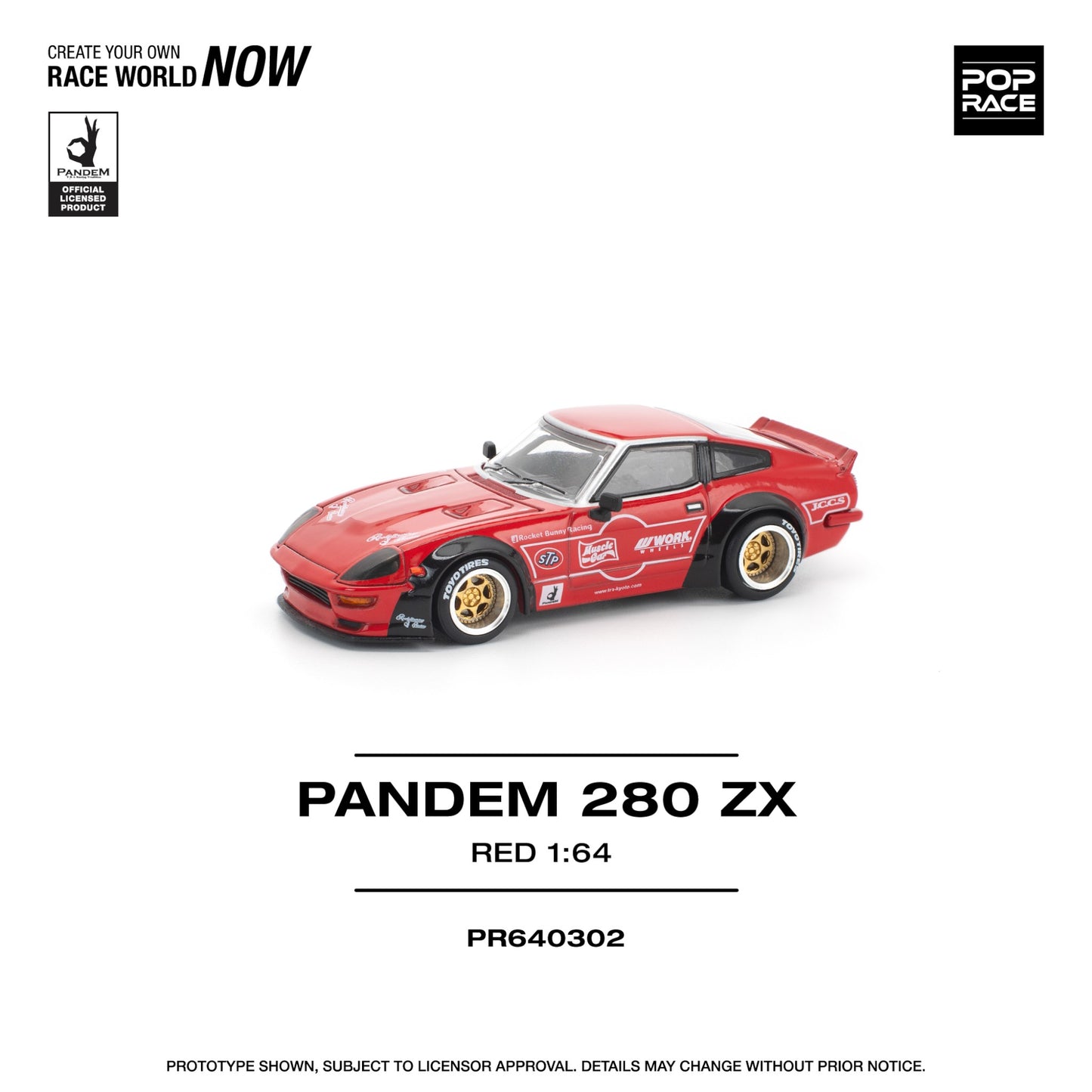 Pop Race - Pre-Order - Pandem 280 ZX, red - PR640302