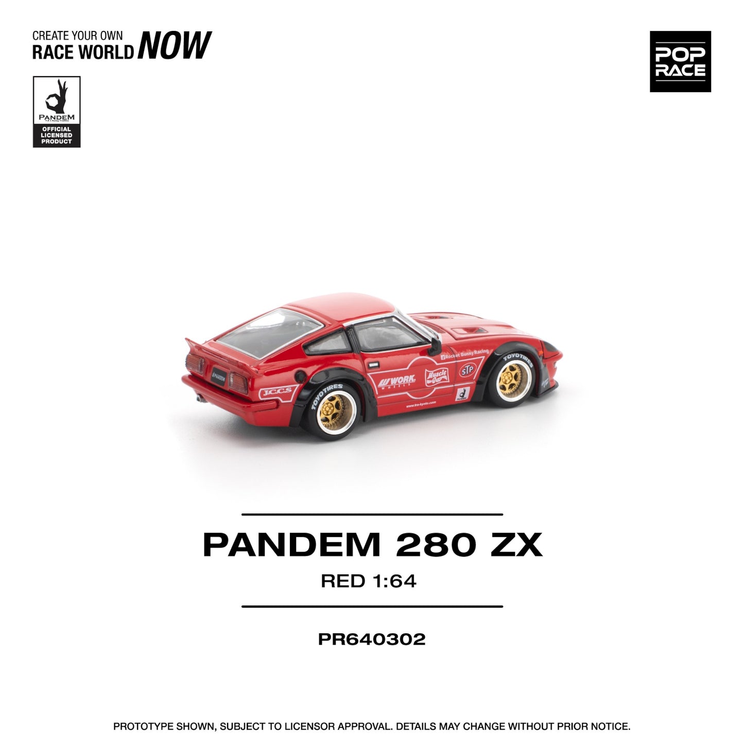 Pop Race - Pre-Order - Pandem 280 ZX, red - PR640302