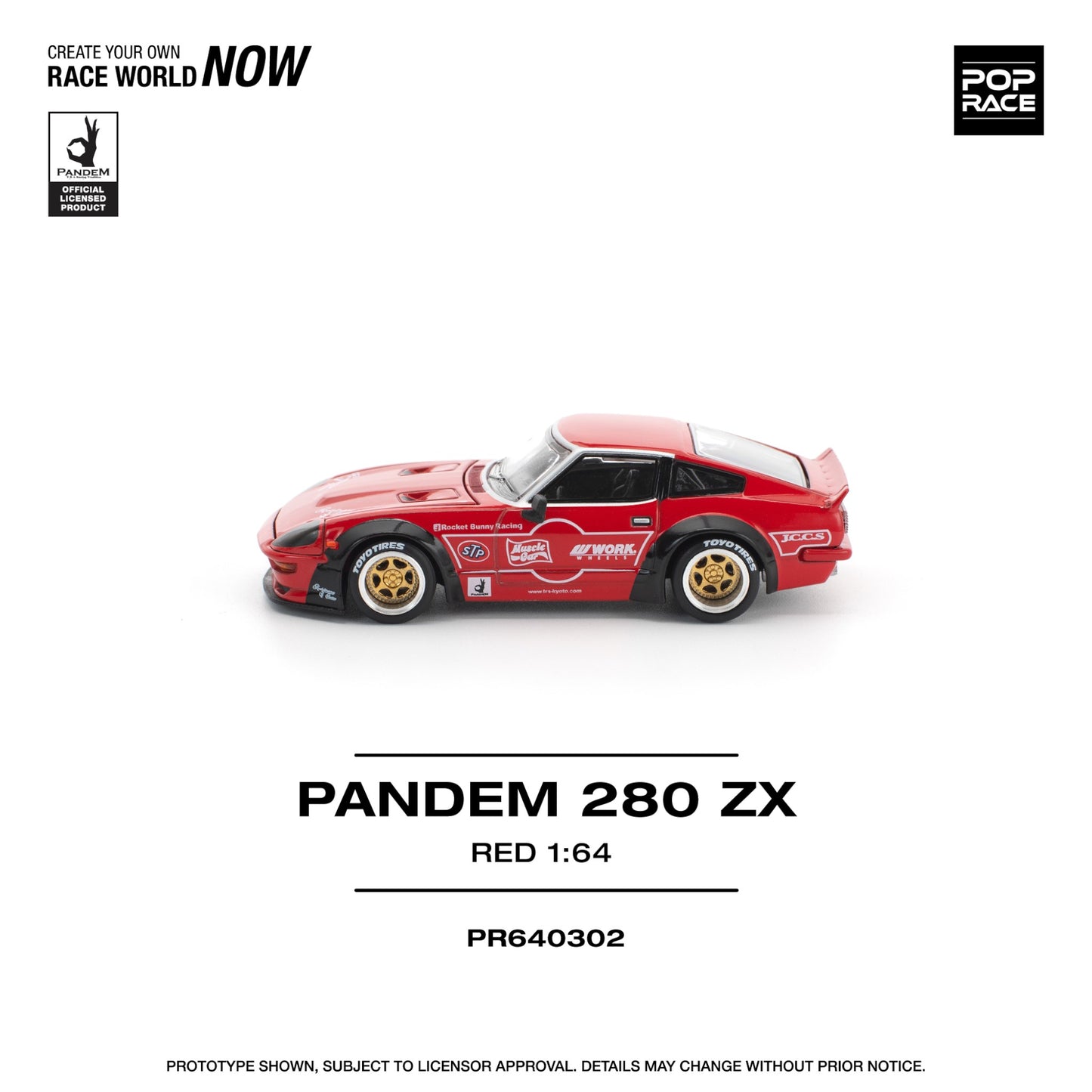 Pop Race - Pre-Order - Pandem 280 ZX, red - PR640302