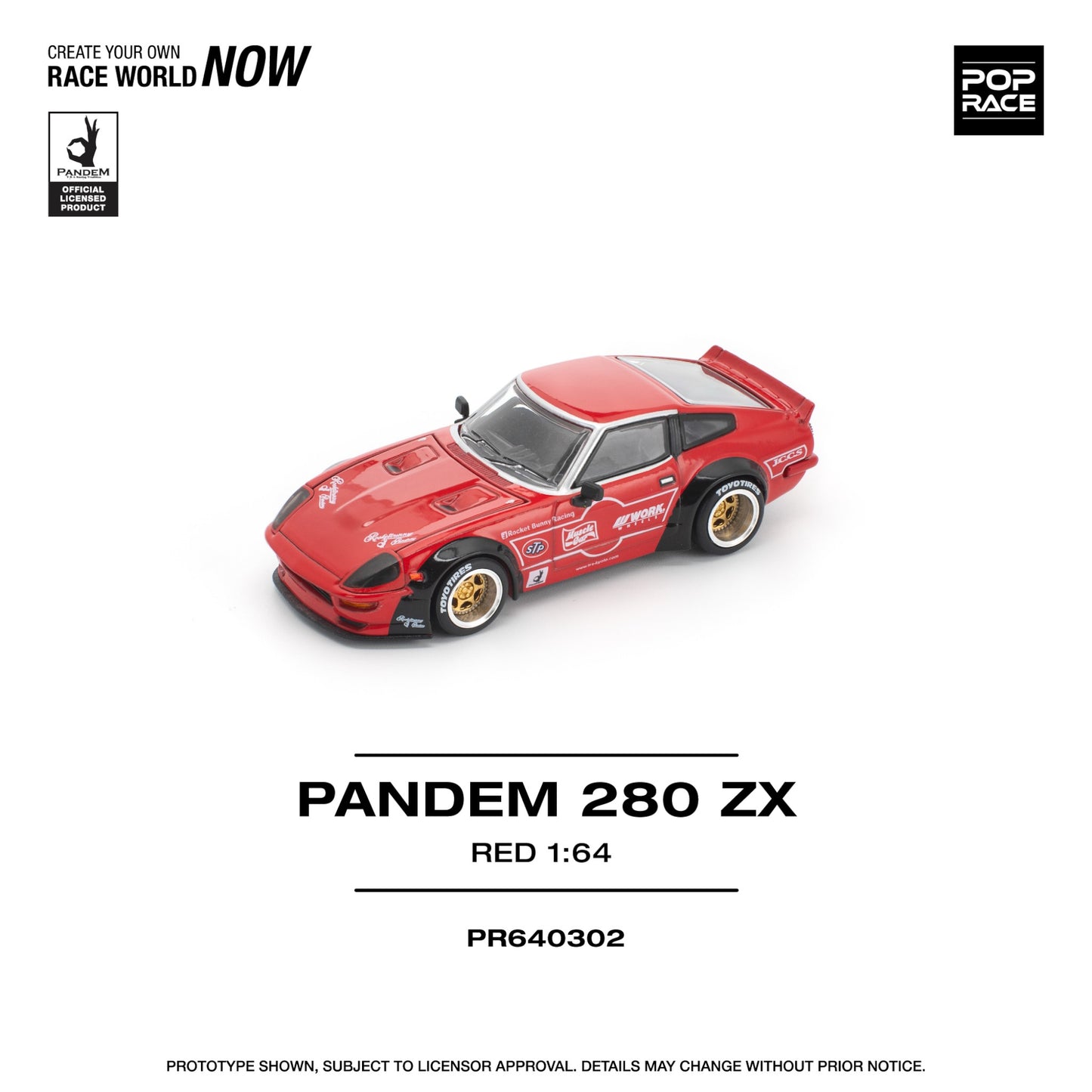 Pop Race - Pre-Order - Pandem 280 ZX, red - PR640302