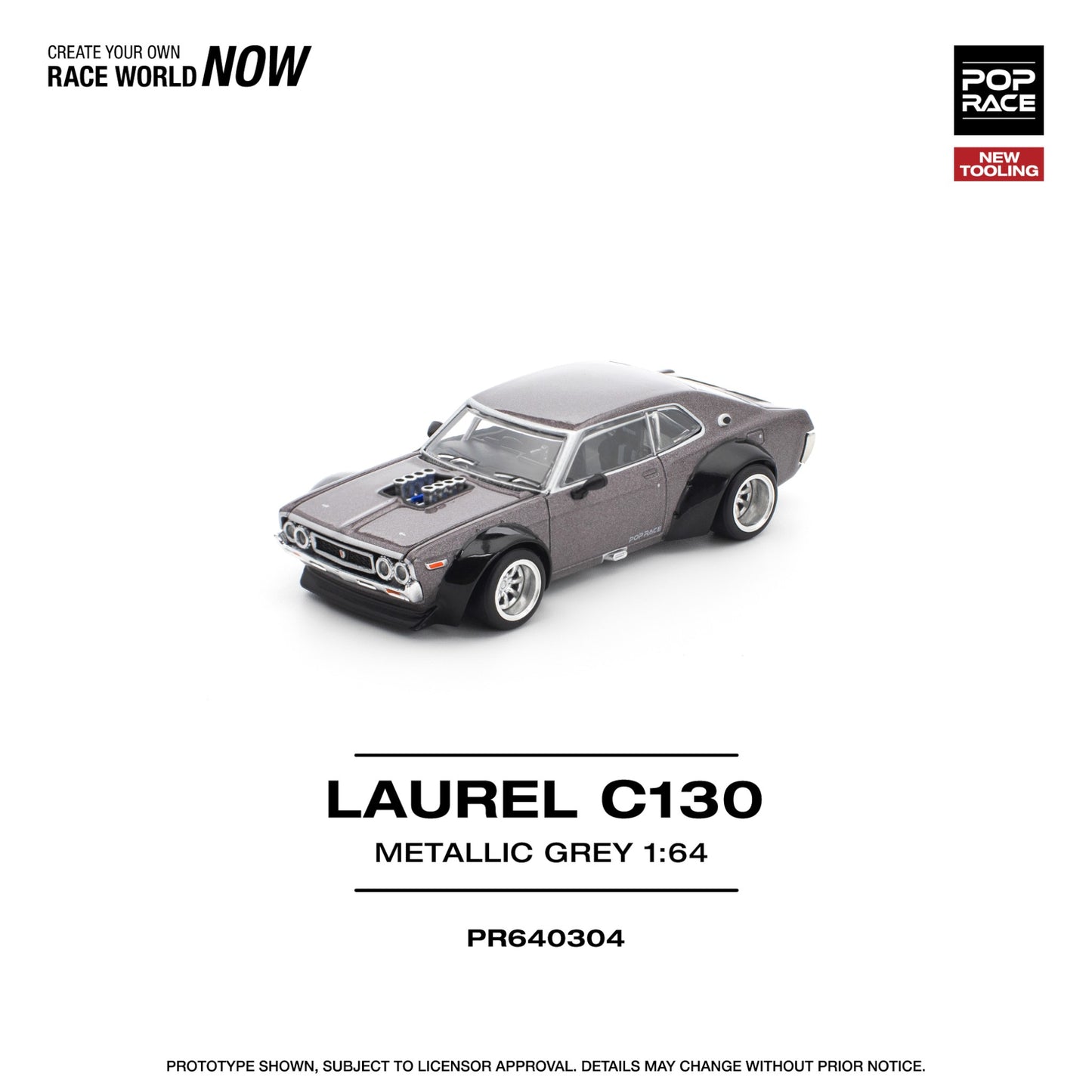 Pop Race - Pre-Order - Aurel C130 Metallic Grey - PR640304