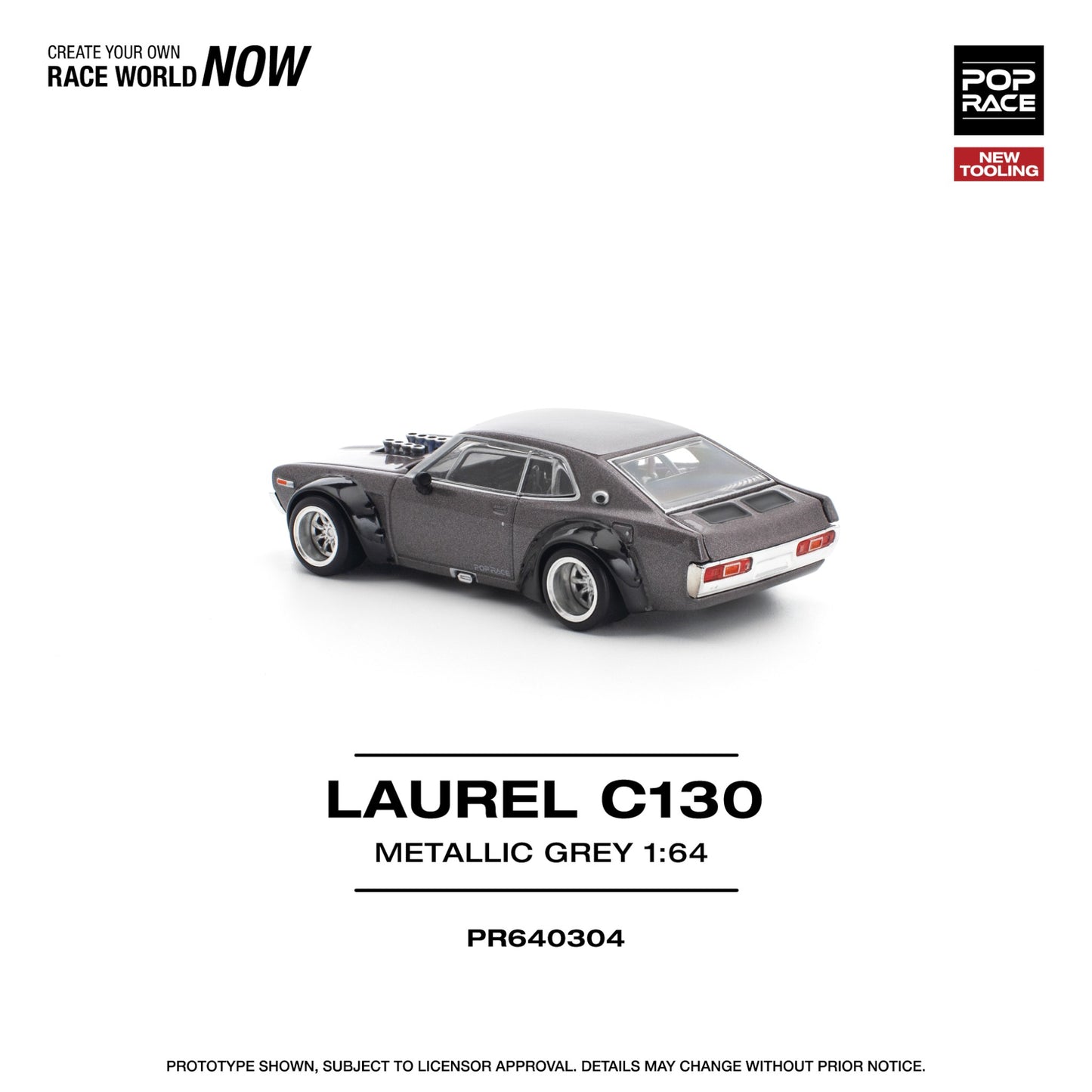 Pop Race - Pre-Order - Aurel C130 Metallic Grey - PR640304