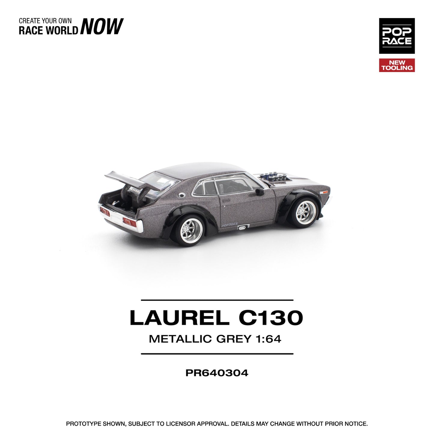 Pop Race - Pre-Order - Aurel C130 Metallic Grey - PR640304