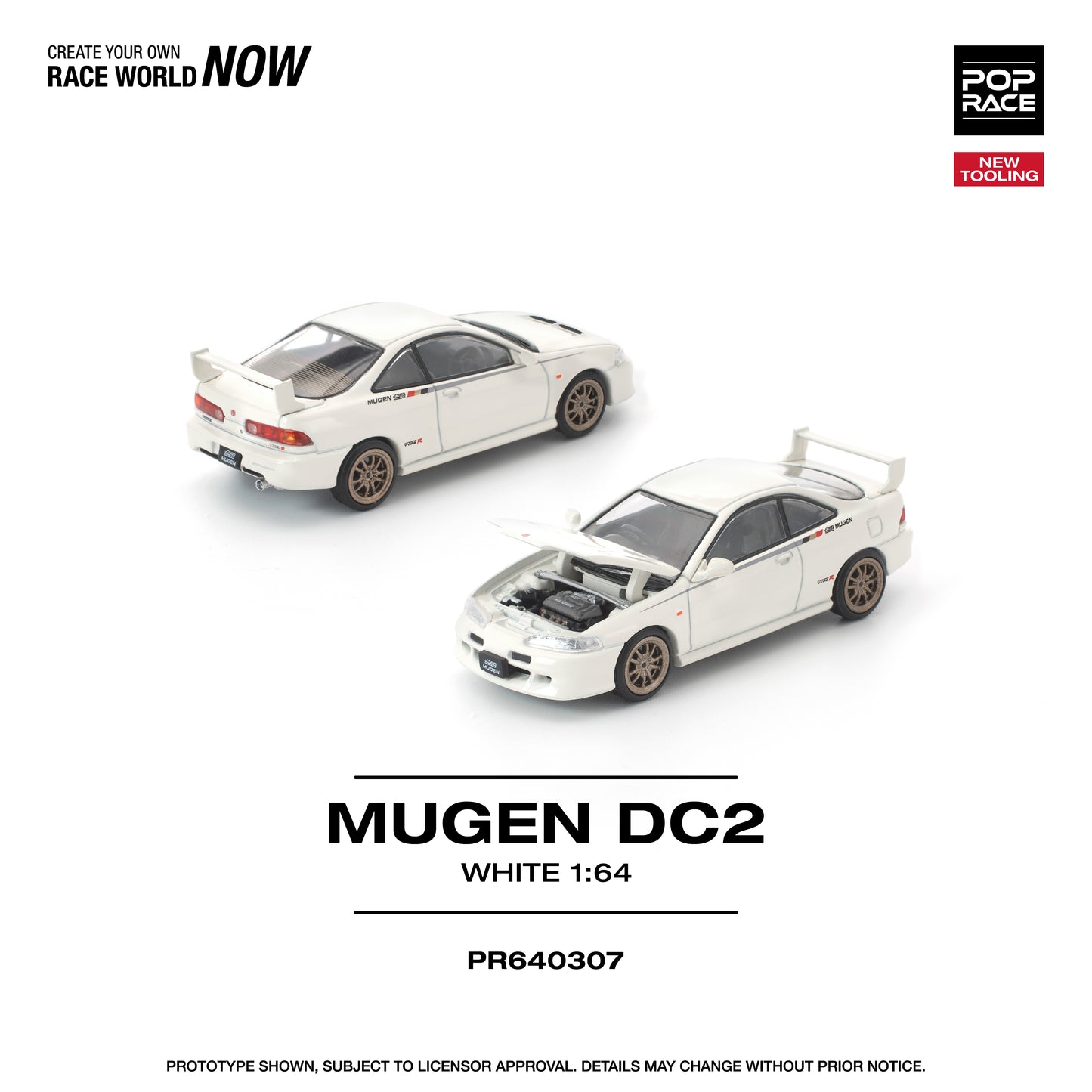 Pop Race - Pre-Order - Mugen DC2, white - PR640307