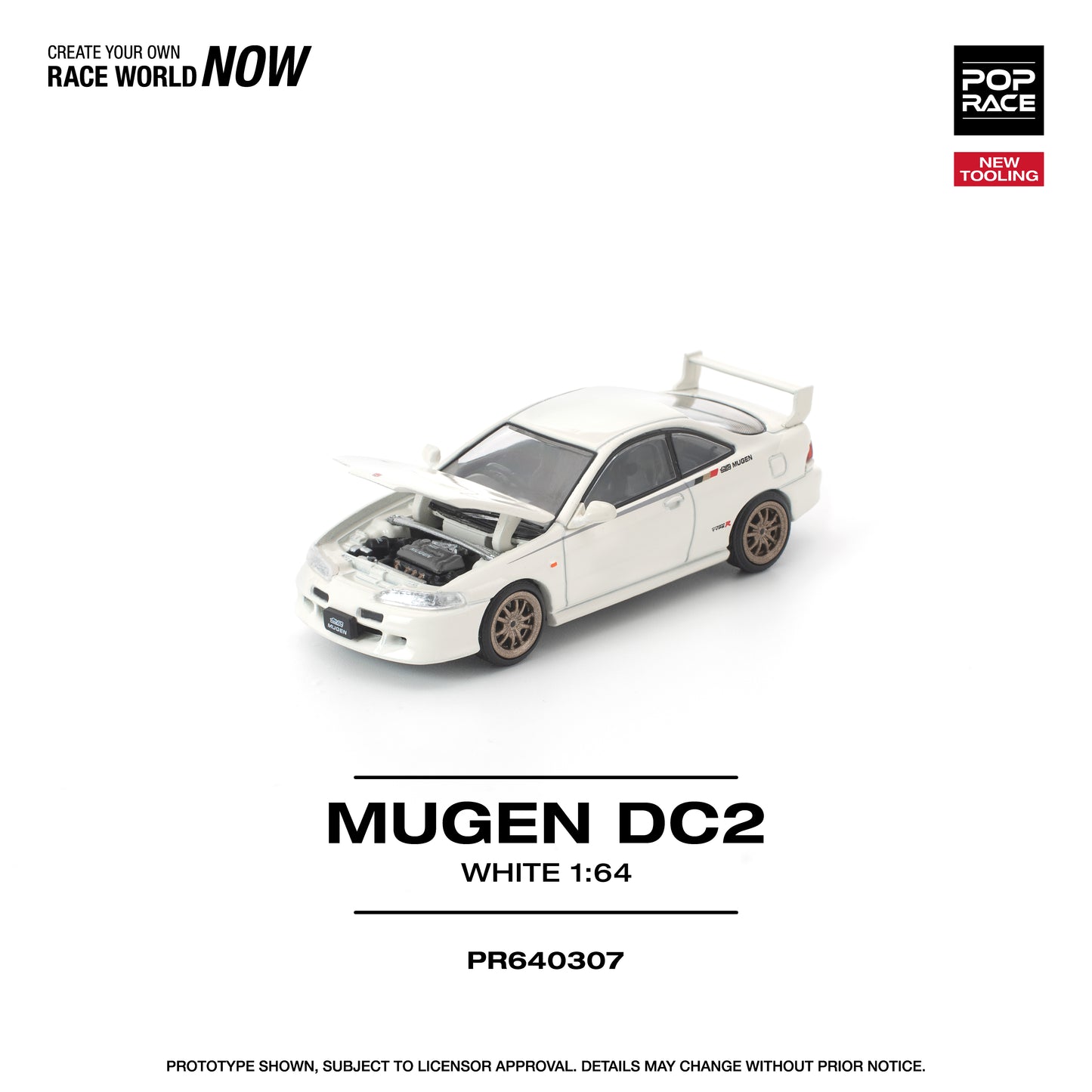 Pop Race - Pre-Order - Mugen DC2, white - PR640307