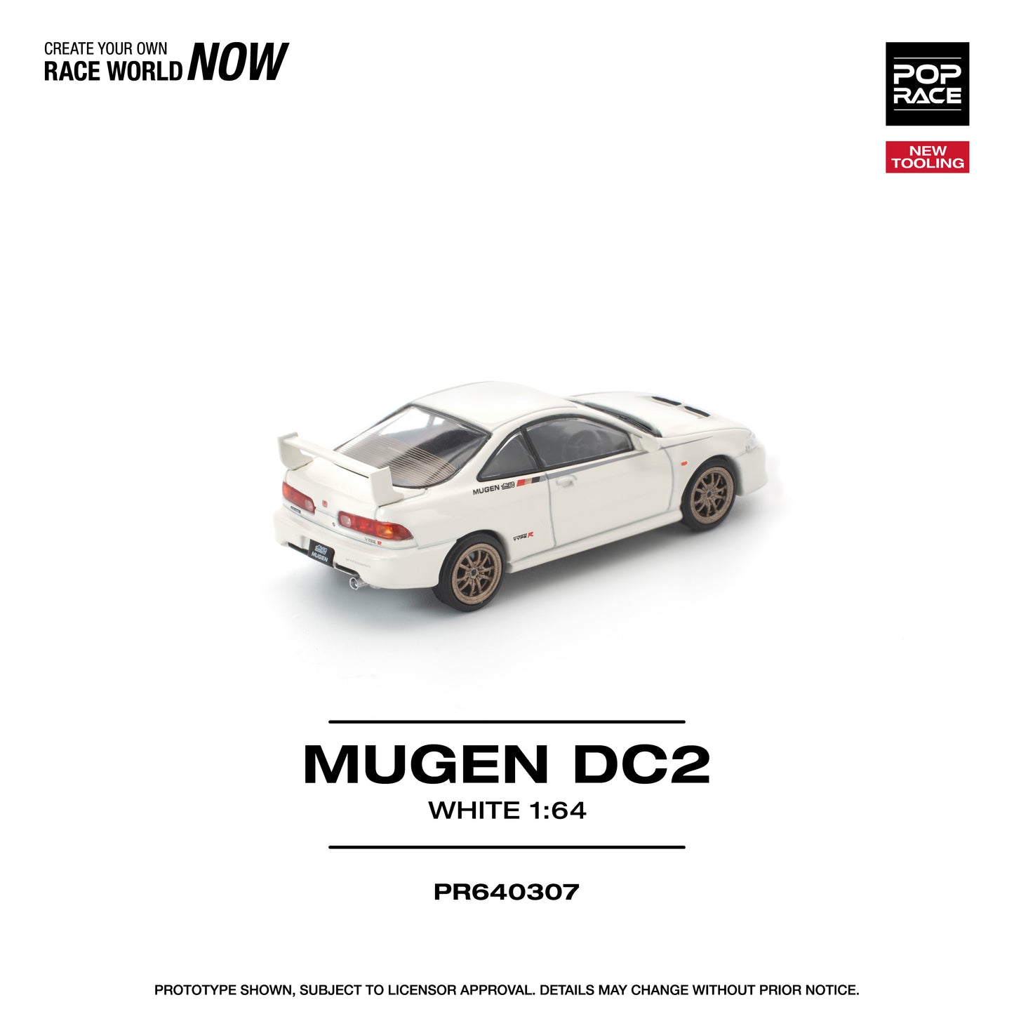 Pop Race - Pre-Order - Mugen DC2, white - PR640307