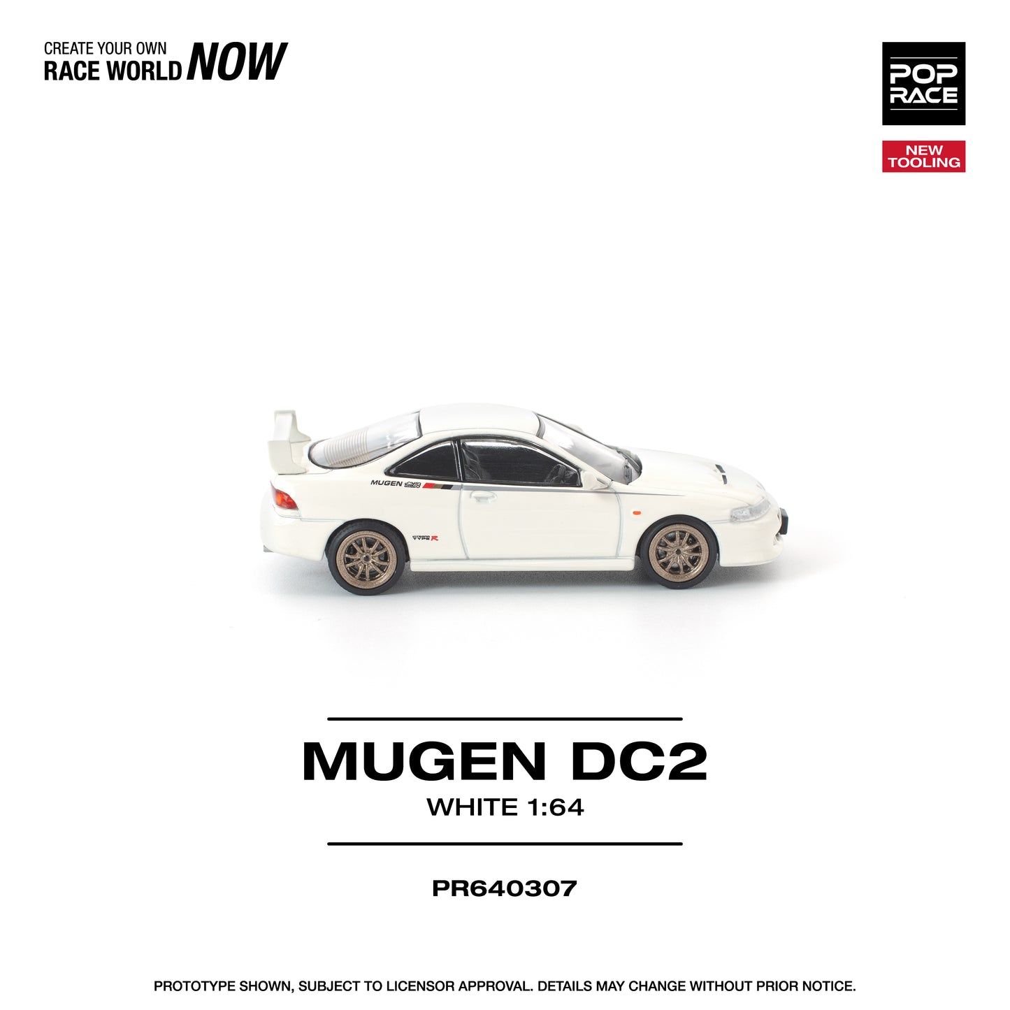 Pop Race - Pre-Order - Mugen DC2, white - PR640307