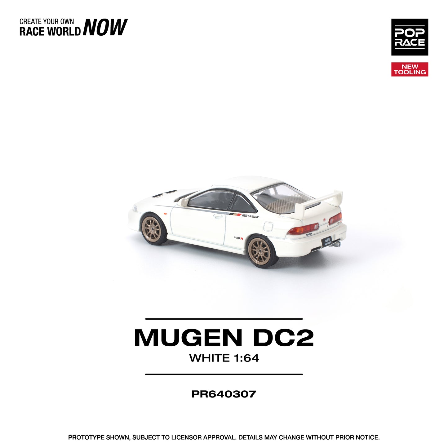 Pop Race - Pre-Order - Mugen DC2, white - PR640307