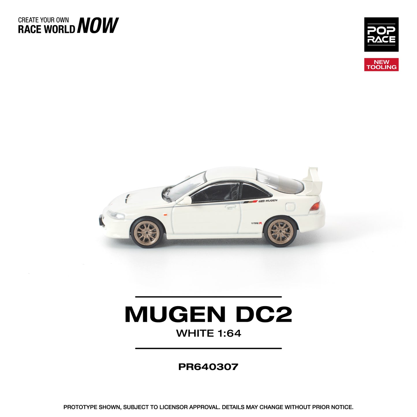 Pop Race - Pre-Order - Mugen DC2, white - PR640307