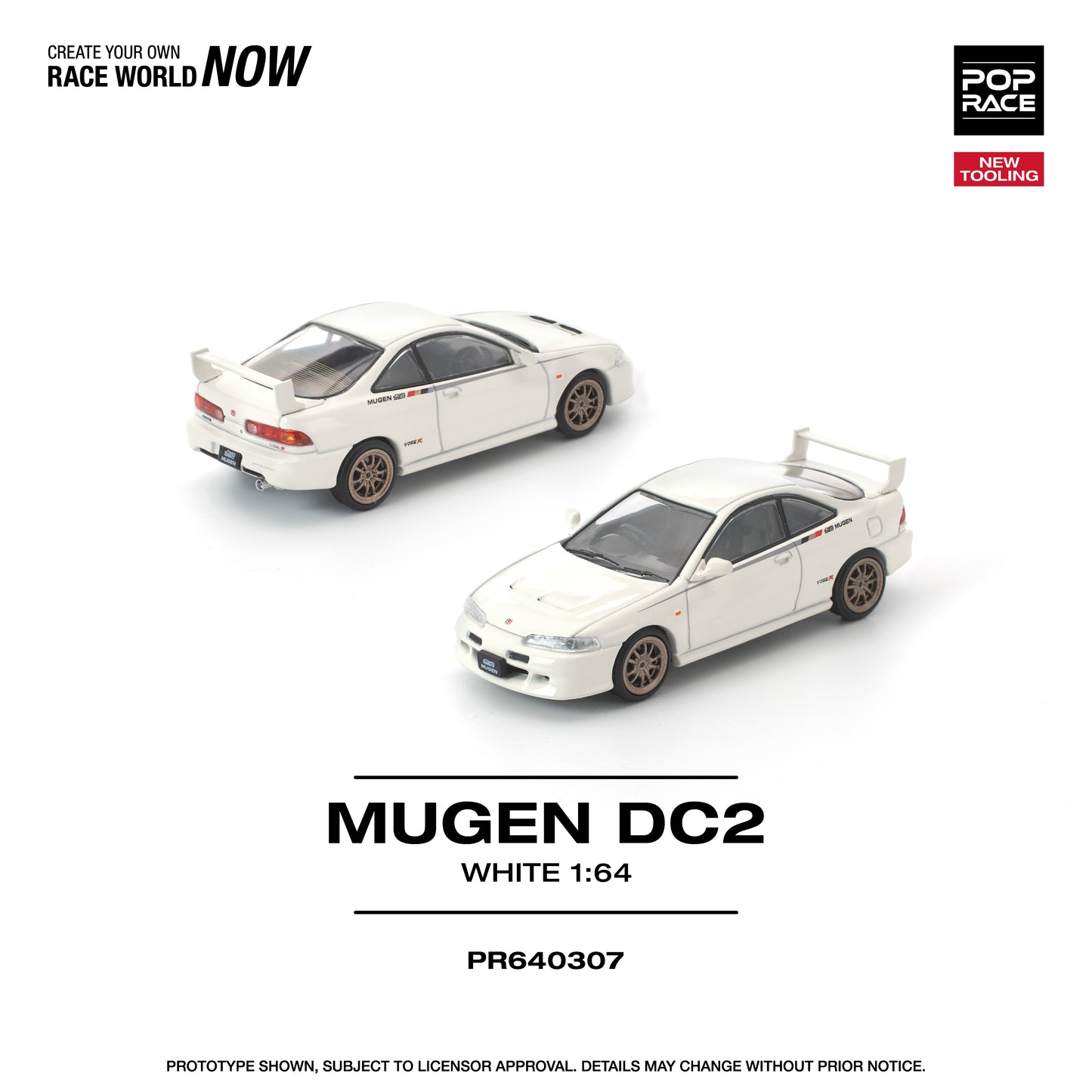 Pop Race - Pre-Order - Mugen DC2, white - PR640307